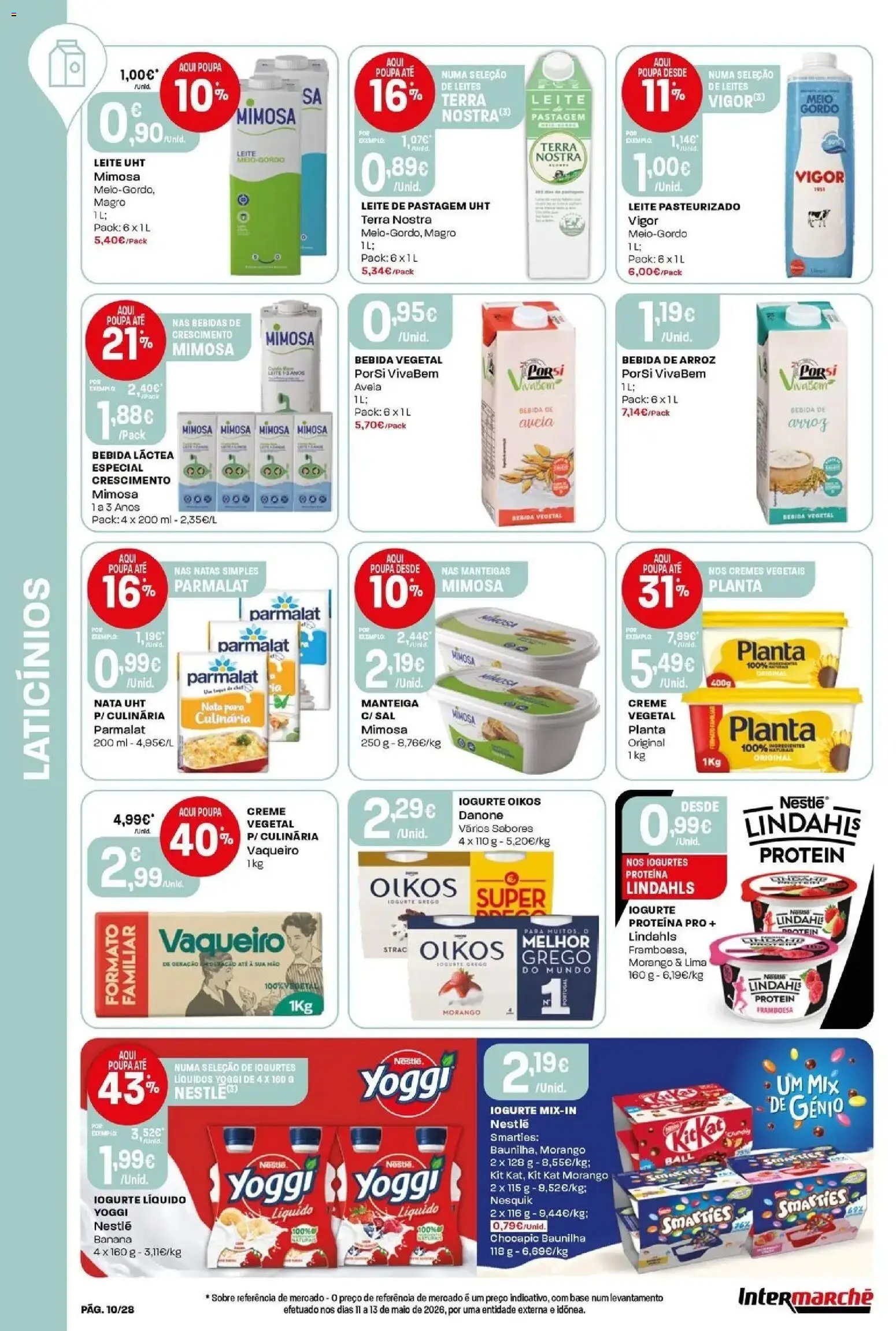 Intermarché - Isto é que são preços BAIXOS │ válido de 18/06/2026 | Página: 10 | Produtos: Aveia, Sal, Leite, Manteiga