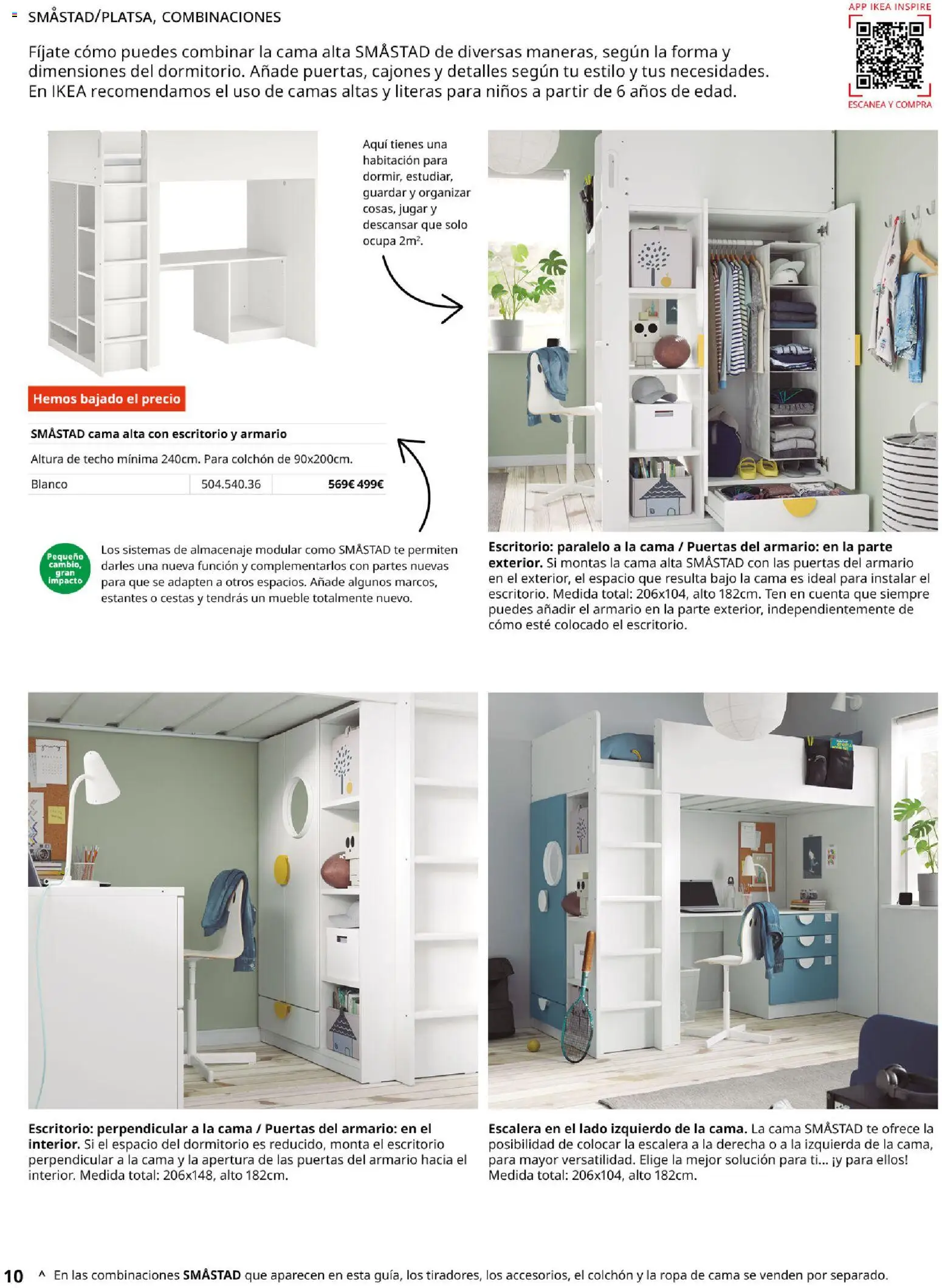 Catálogo IKEA Almacenaje infantil │ válido desde el 01/02/2026 | Página: 10 | Productos: Ropa de cama, Cama, Almacenaje, Armario