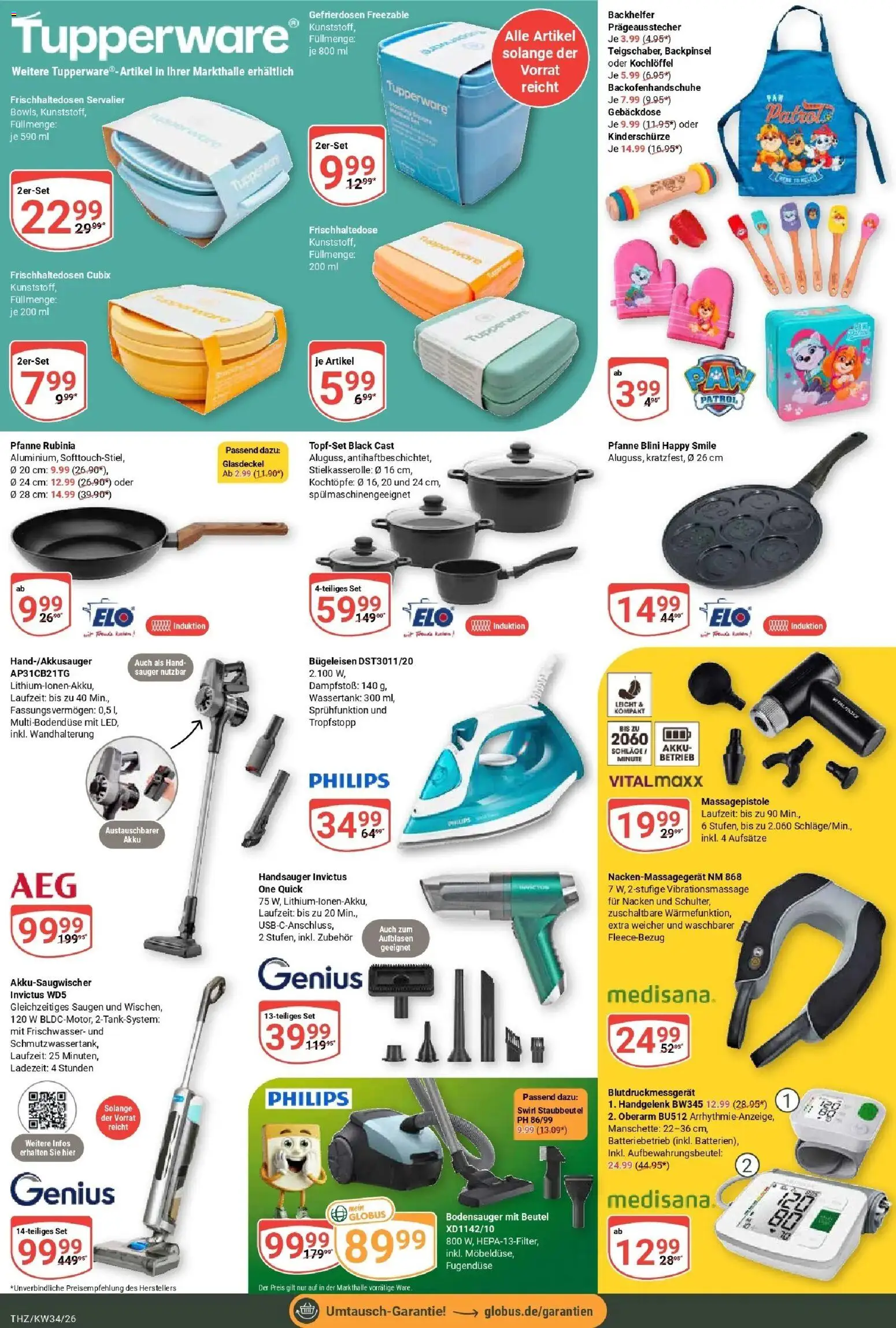 Globus Prospekt Zeitz (ab 17.08.2026) » Angebote online | Seite: 24 | Produkte: Philips, Bügeleisen, Massagepistole