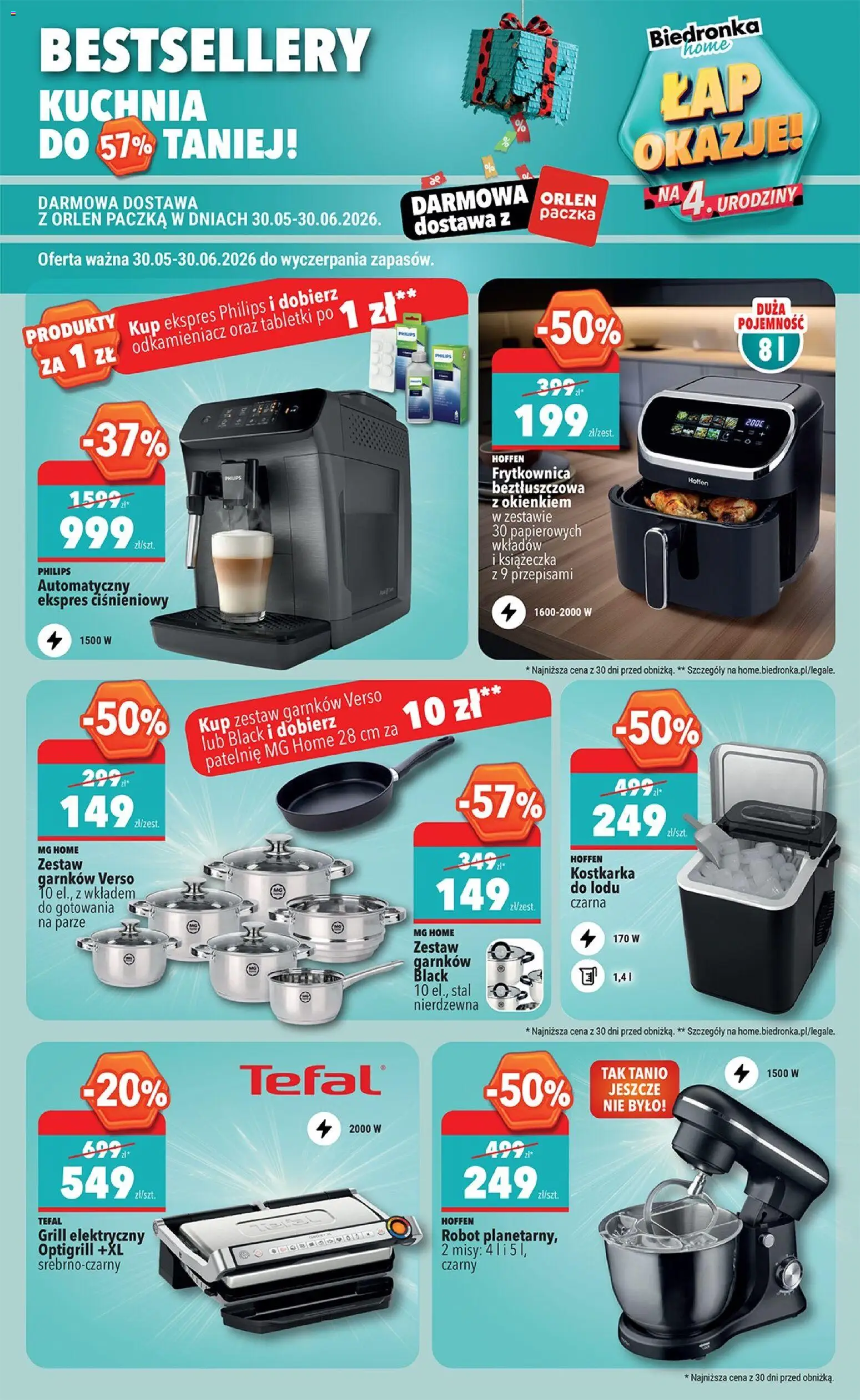 Biedronka Polsko leták - Hity i inspiracje od 30.05.2026 | Strana: 47 | Produkty: Robot, Tefal