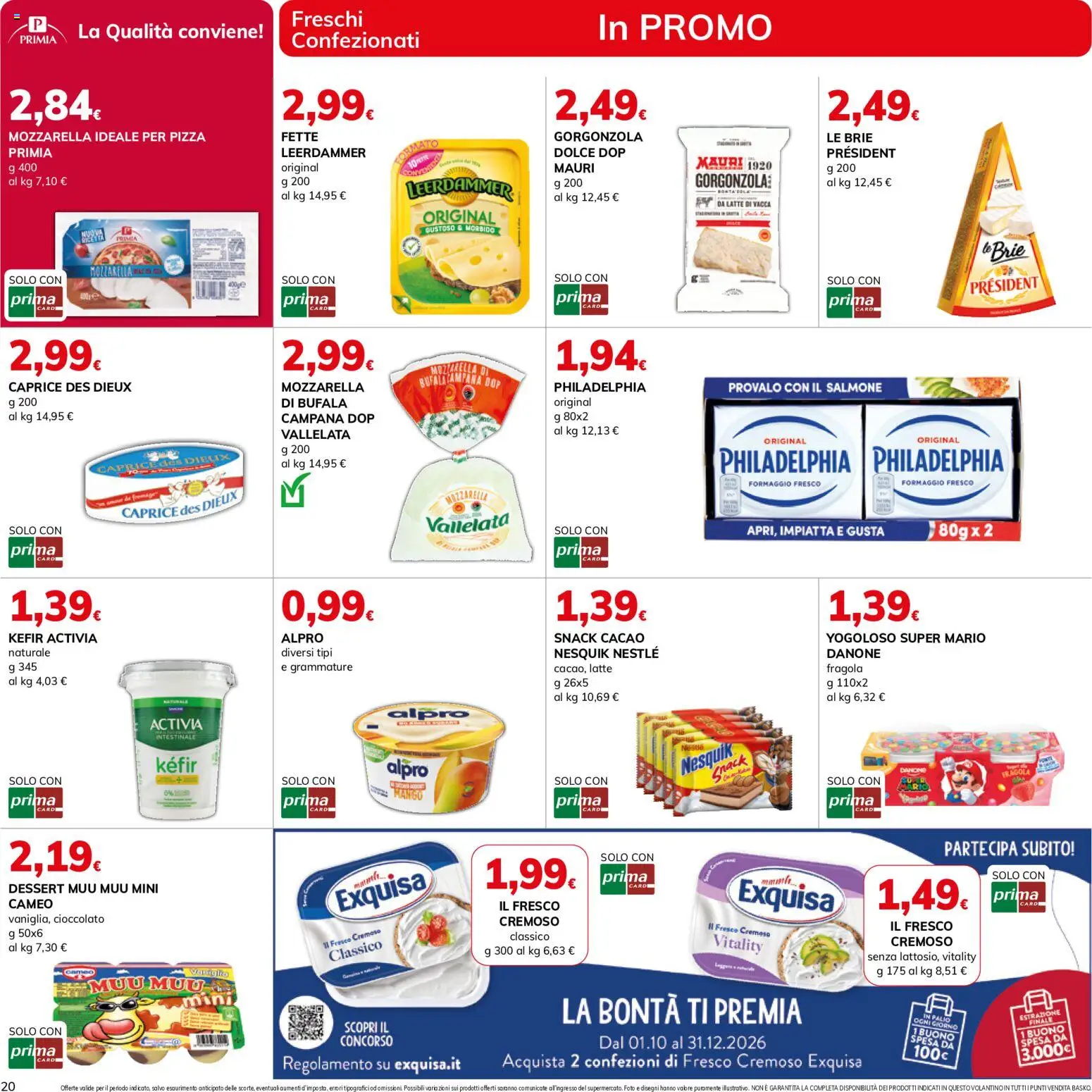 Volantino Basko del 13/10/2026 | Pagina: 20 | Prodotti: Kefir, Cioccolato, Pizza, Cacao