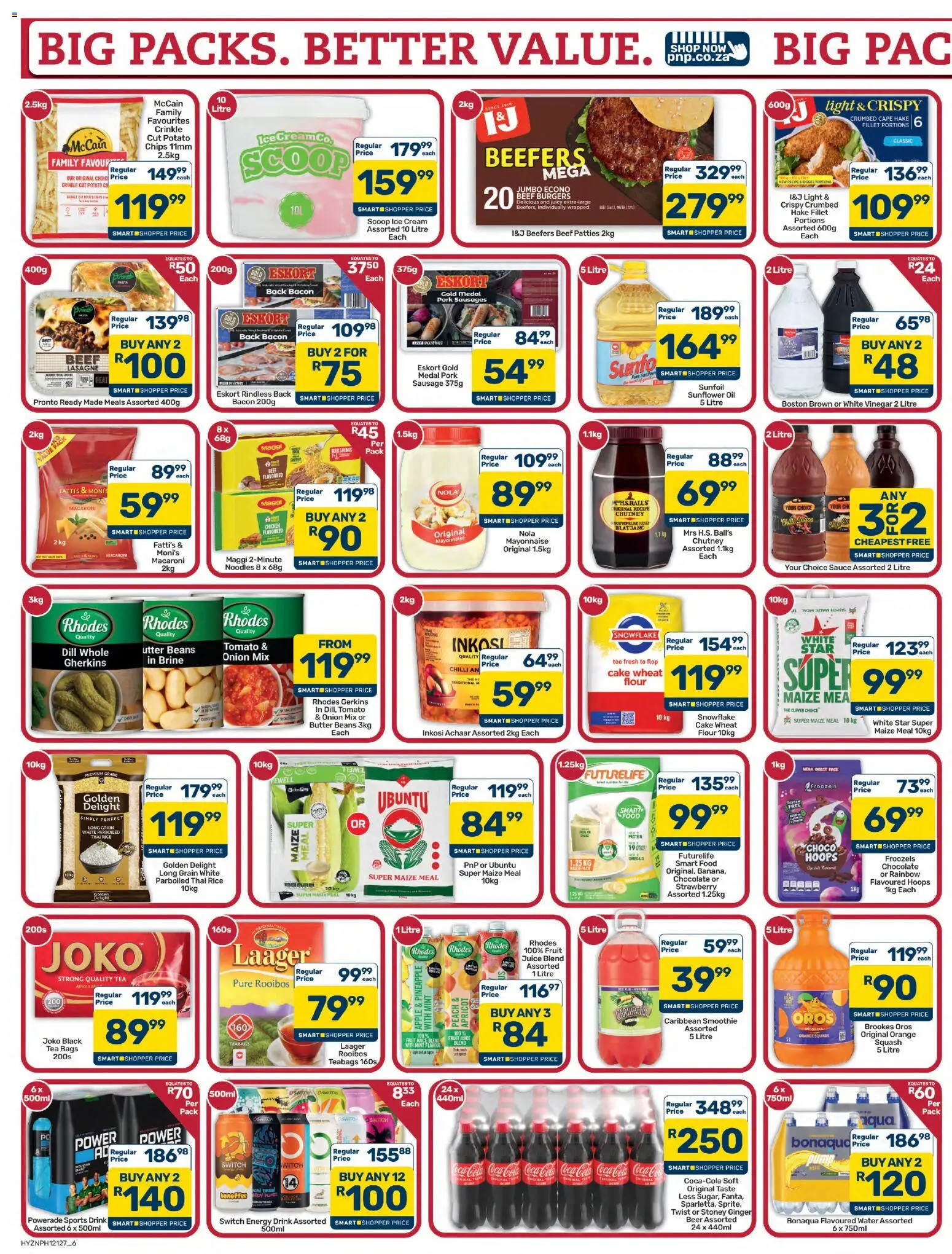 New Pick n Pay catalogue – valid from 25/09/2026 | Page: 6 | Products: Chocolate, Black Tea, Noodles, Pineapple