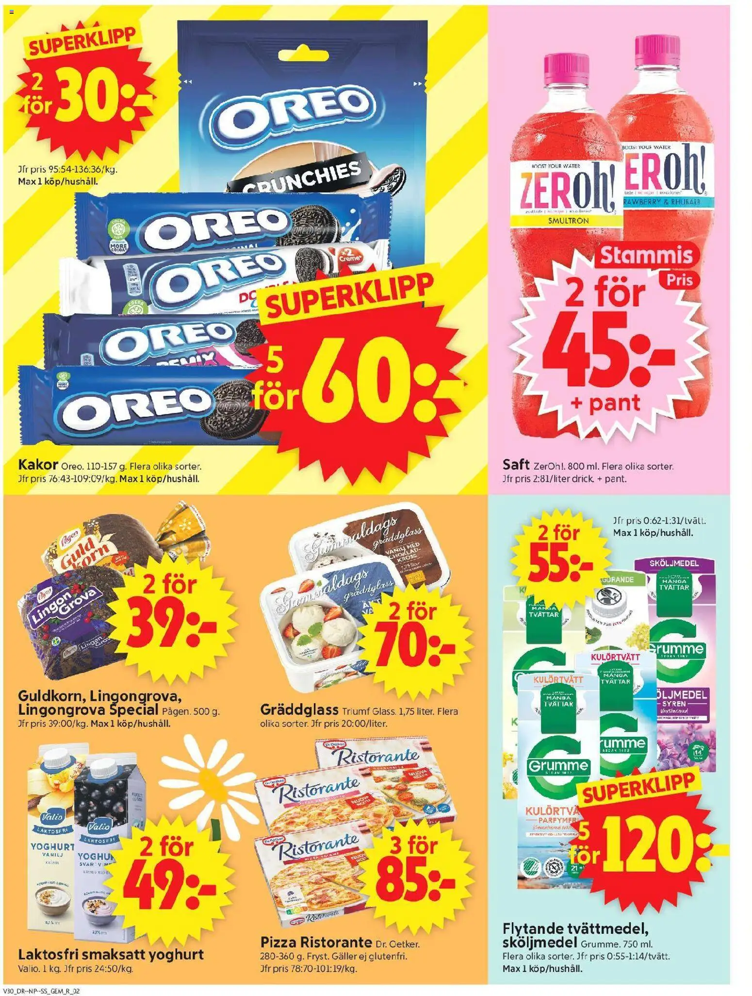 ICA Supermarket reklamblad aktuell från 20/07/2026 | Sida: 2 | Produkter: Oreo, Yoghurt, Choklad, Pizza