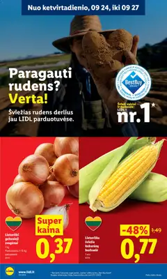 LIDL leidinys galioja nuo 2026.09.21 | Puslapis: 32 | Prekių: Svogūnai