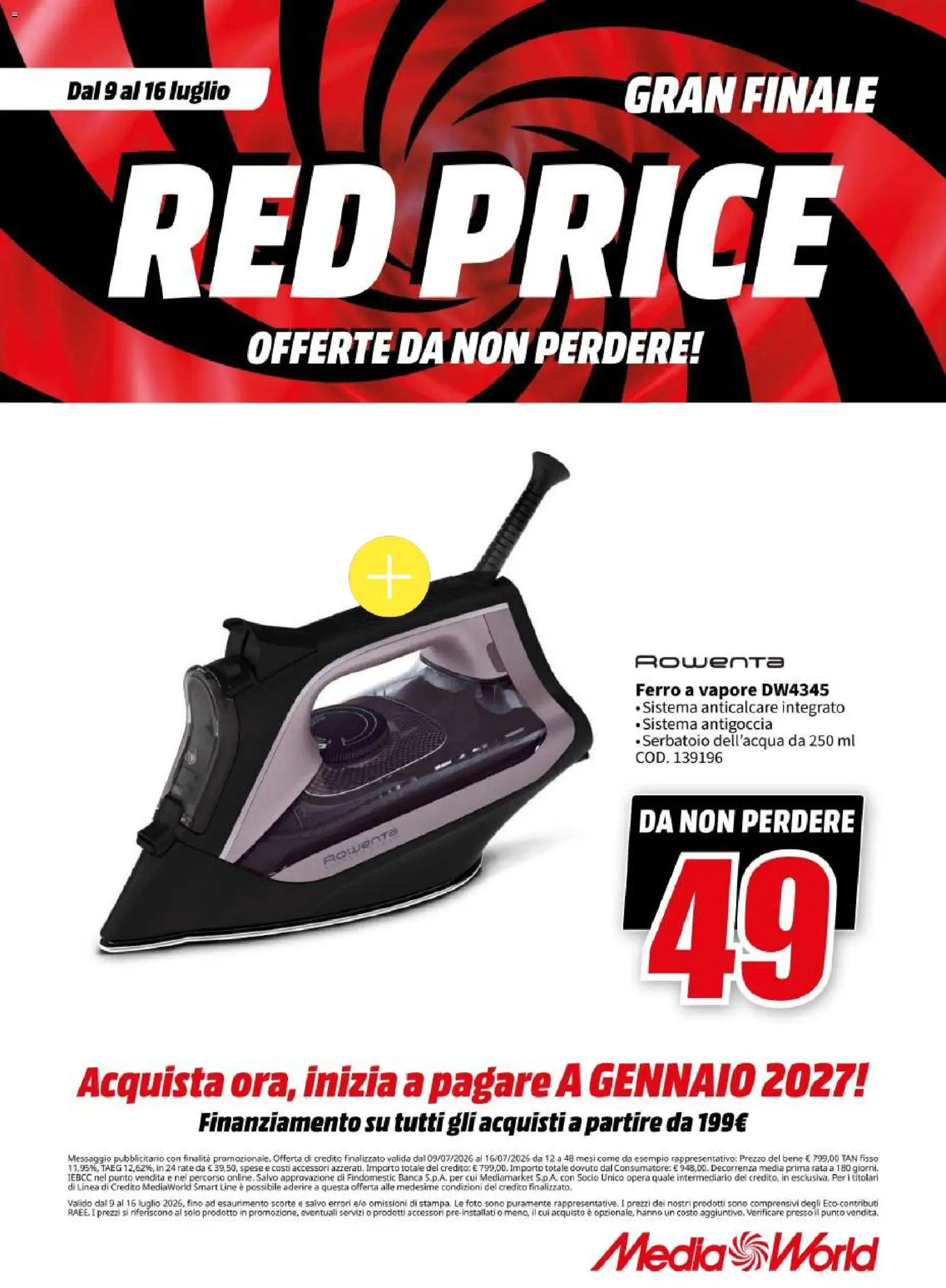 Volantino Media World del 09/07/2026 | Pagina: 58 | Prodotti: Anticalcare