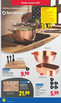 Vista previa SILVERCREST Tabla de cortar, De madera de roble. Patas antideslizantes. válido desde el 05/10/2026 | Página: 10 | Productos: El horno, Tabla de cortar, Horno, Cocina