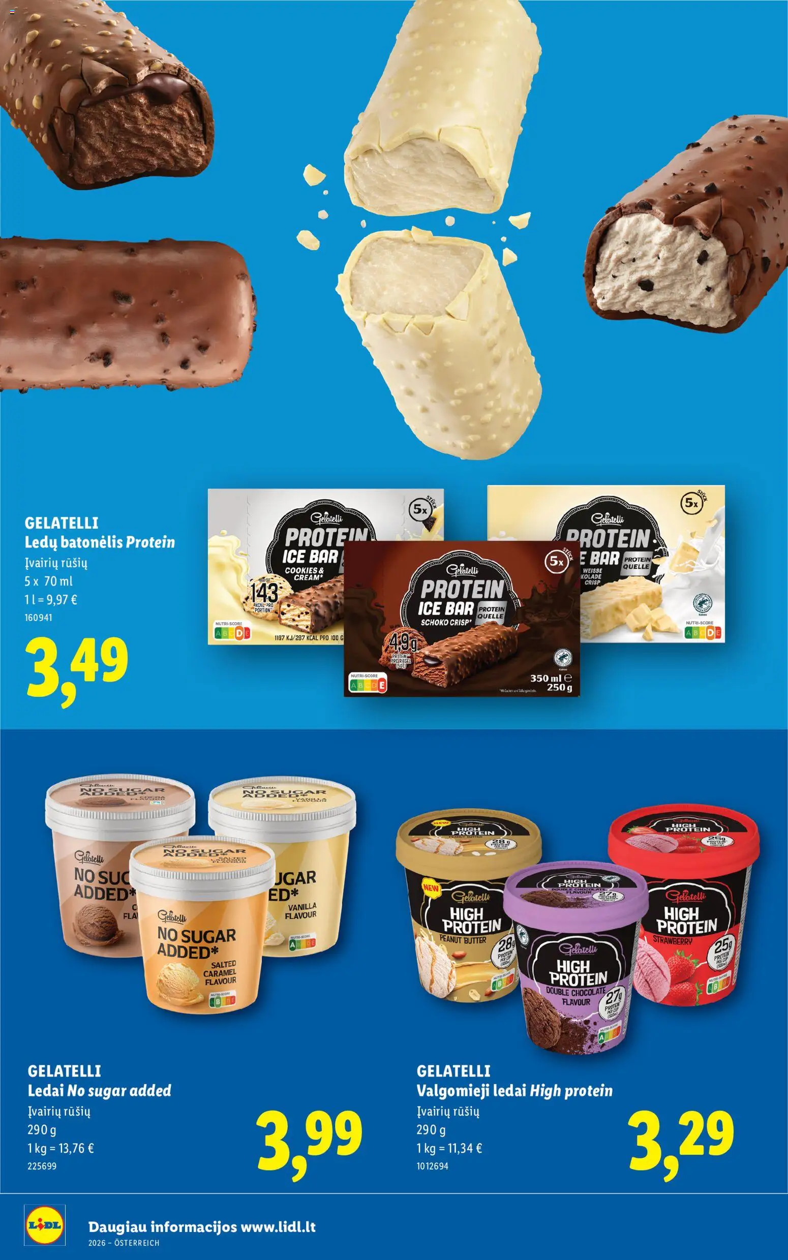 LIDL akcijos nuo 08.06.2026 | Puslapis: 10 | Prekių: Ledai, Valgomieji ledai