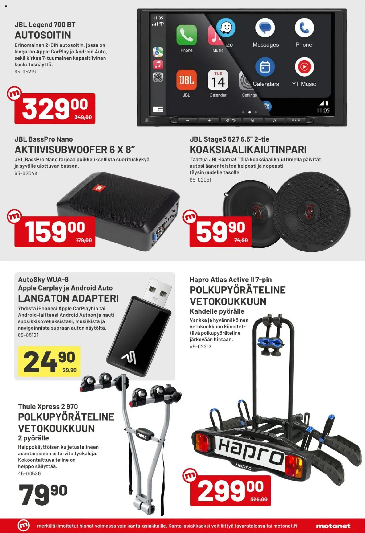 Motonet tarjoukset – voimassa 20.05.2026 alkaen | Sivu: 3 | Tuotteet: Polkupyöräteline