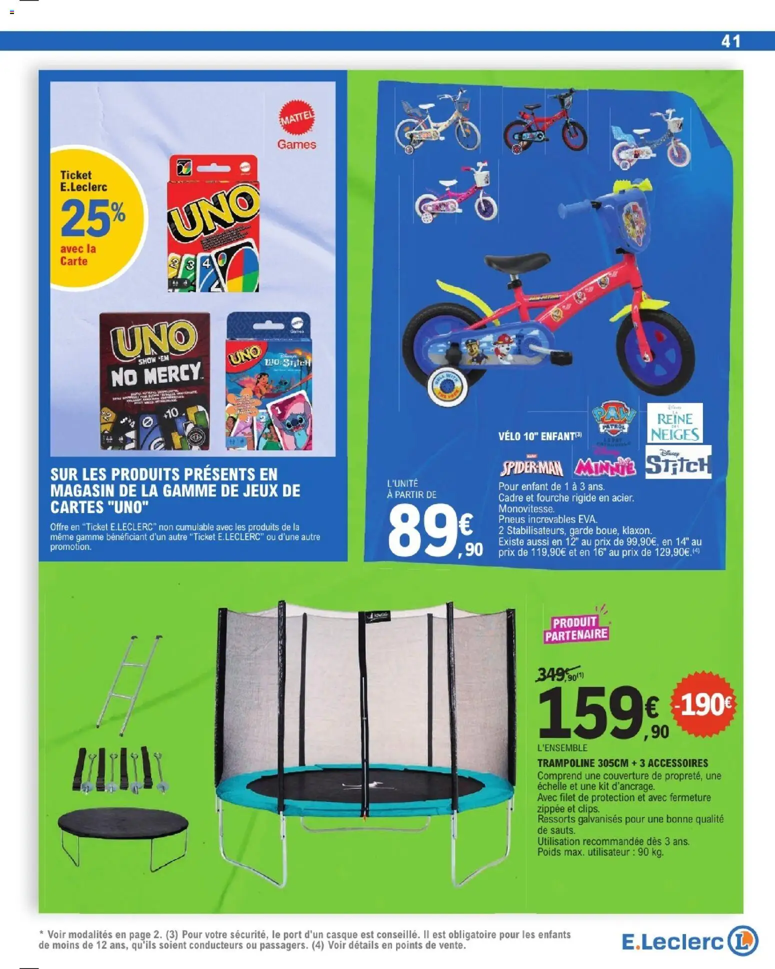 {H1} | Page: 41 | Produits: Trampoline, Poids, Couverture, Jeux