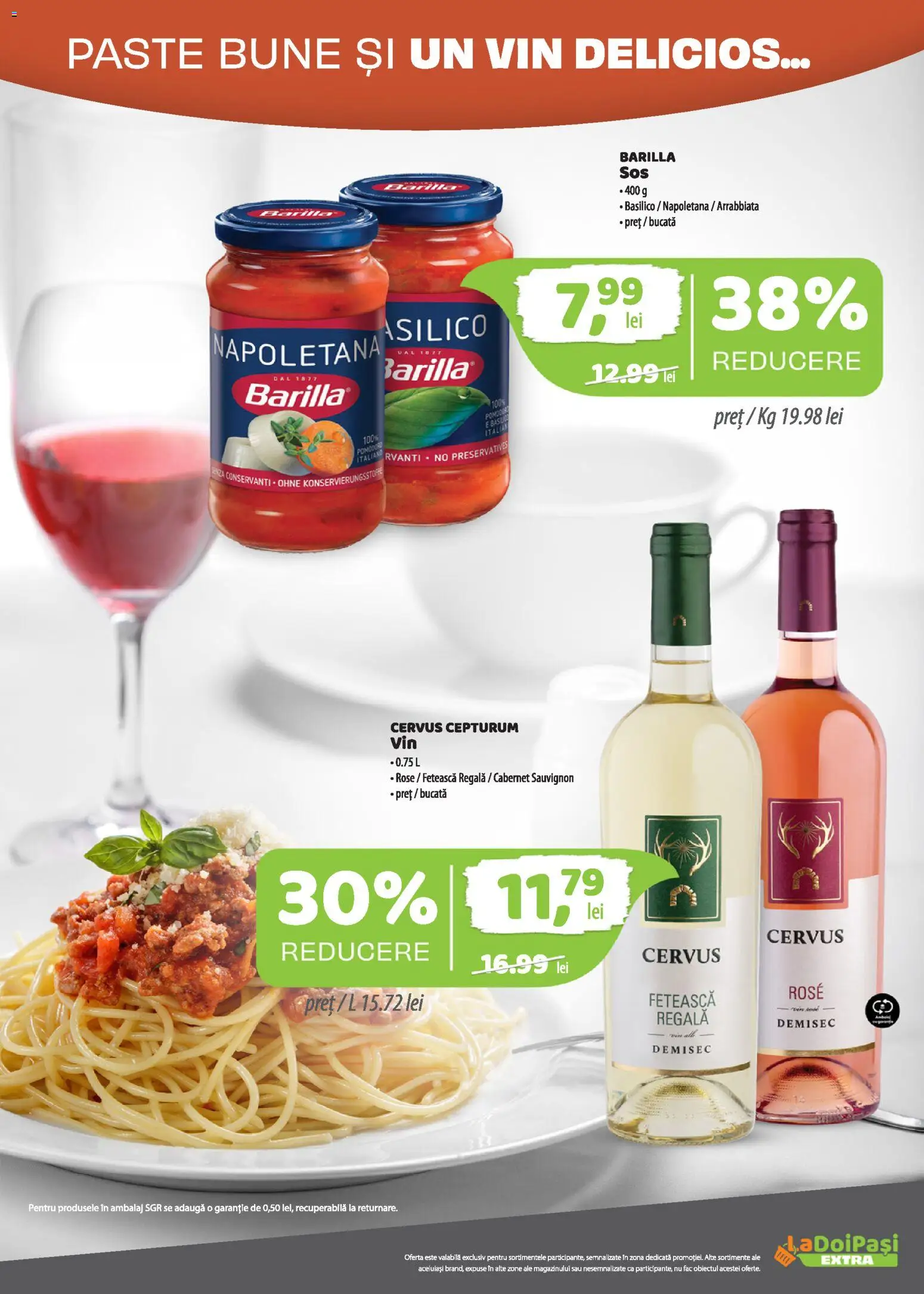 Noul catalog LaDoiPași – valabil de la 01.09.2026 | Pagină: 8 | Produse: Barilla, Vin, Sauvignon, Paste