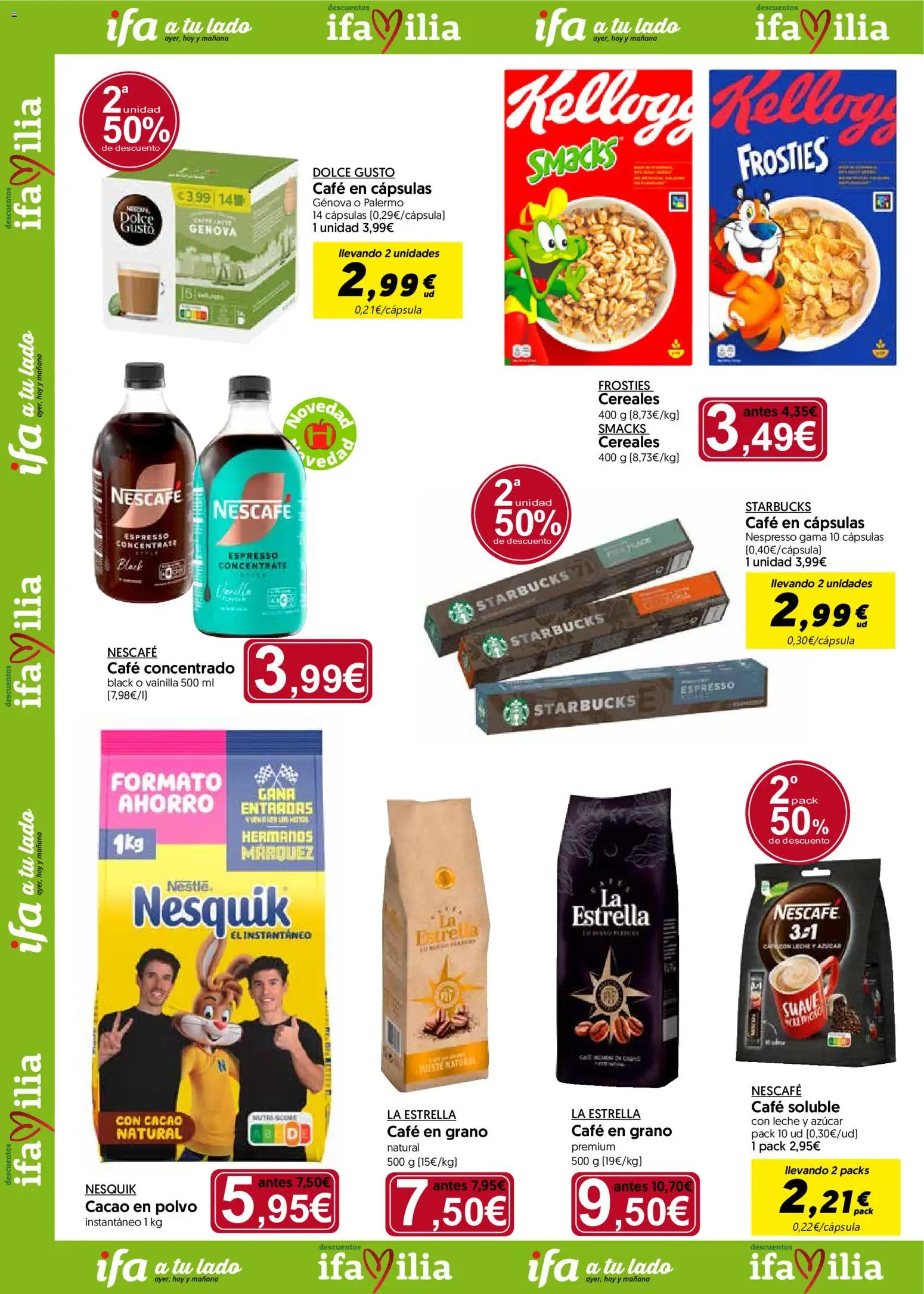 Hiper Usera folleto │ válido desde el 13/07/2026 | Página: 4 | Productos: Polvo, Cereales, Μηχανή καφέ, Φρυγανιές σικάλεως
