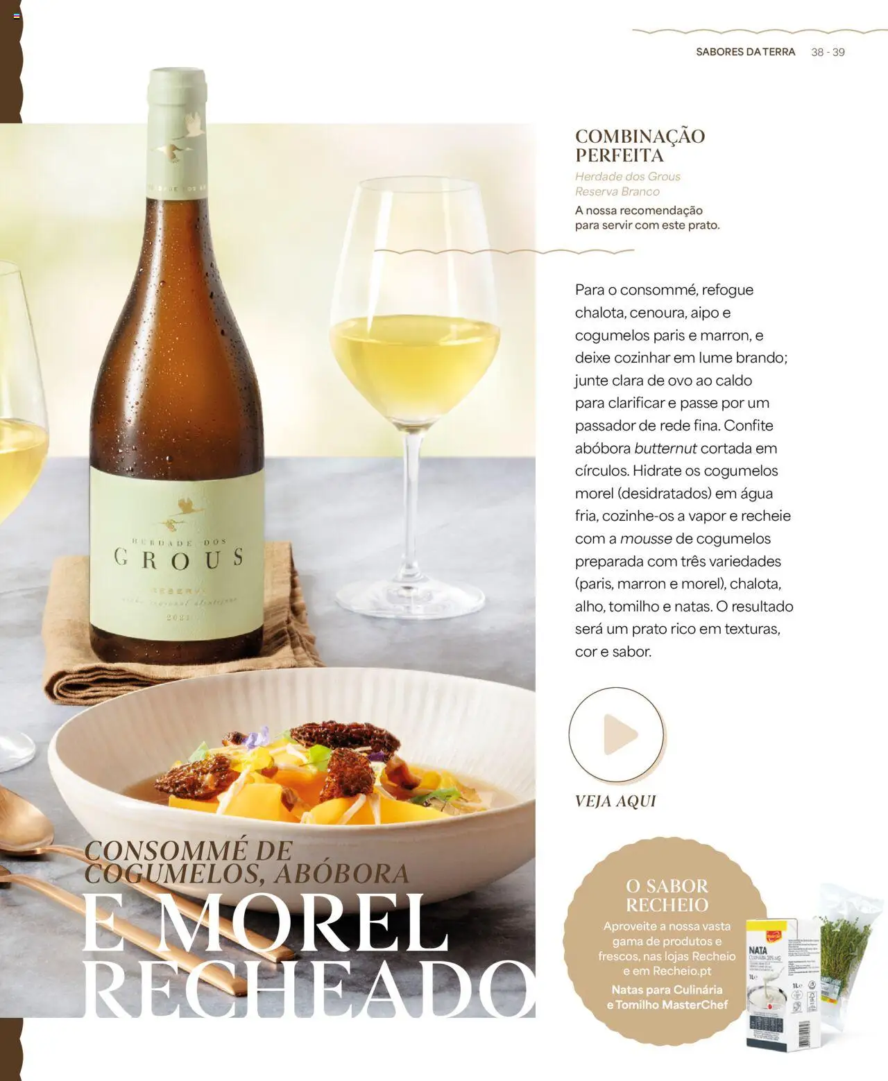 Recheio - Recheio da Terra │ válido de 25/09/2025 | Página: 39 | Produtos: Aipo, Nata, Cogumelos, Natas