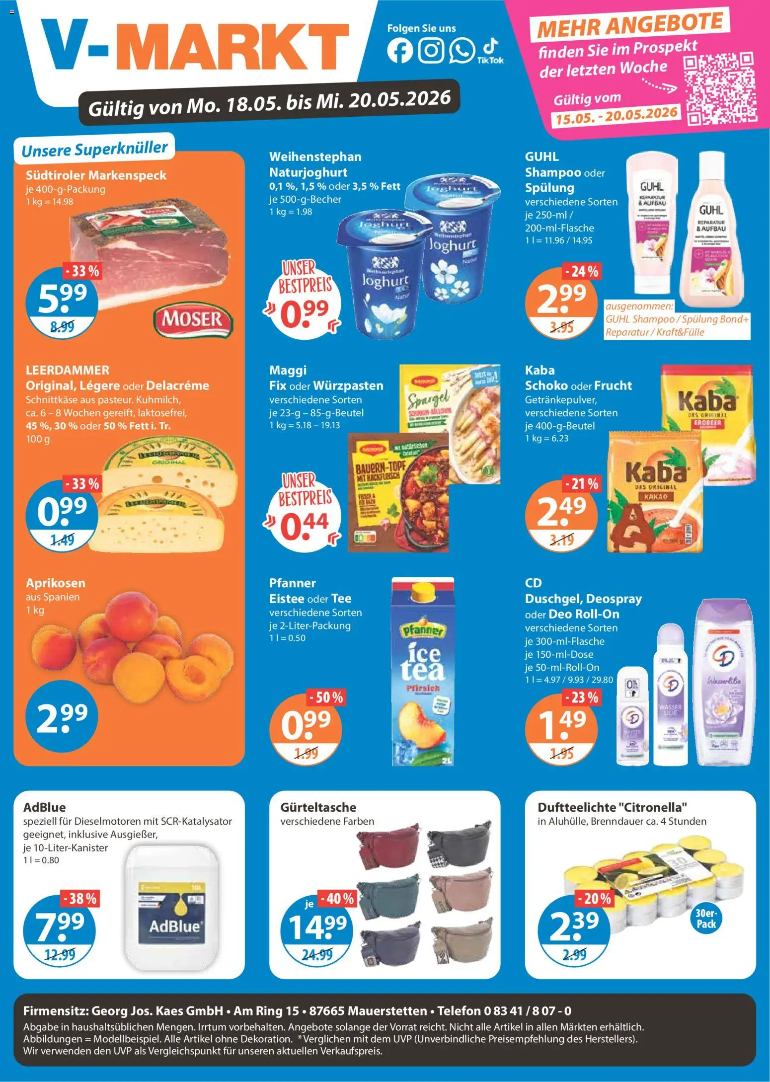 V-Markt Schwaben / Oberbayern ab Montag – gültig ab 18.05.2026 | Seite: 1
