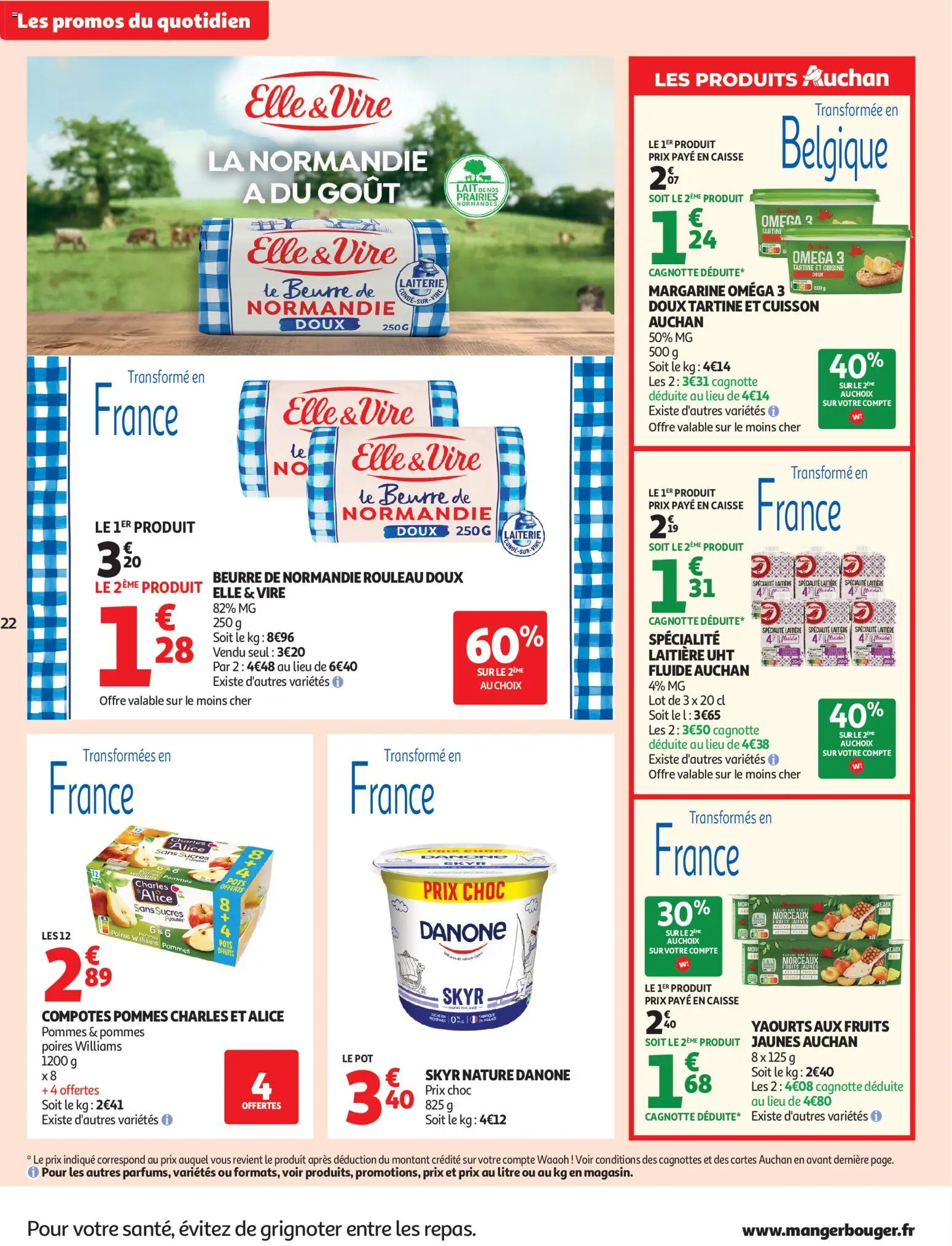 {H1} | Page: 22 | Produits: Rouleau, Beurre, Pommes, Skyr