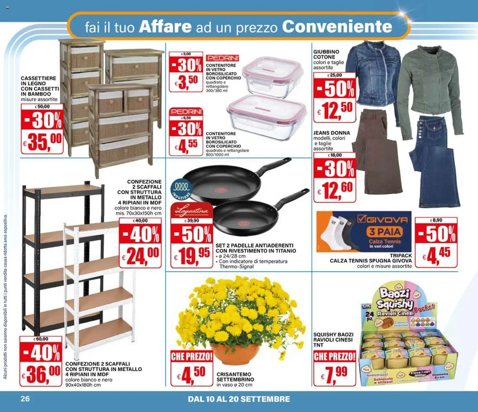 Volantino Il Gigante del 10/09/2026 | Pagina: 26 | Prodotti: Spugna, Coperchio, Contenitore, Vaso