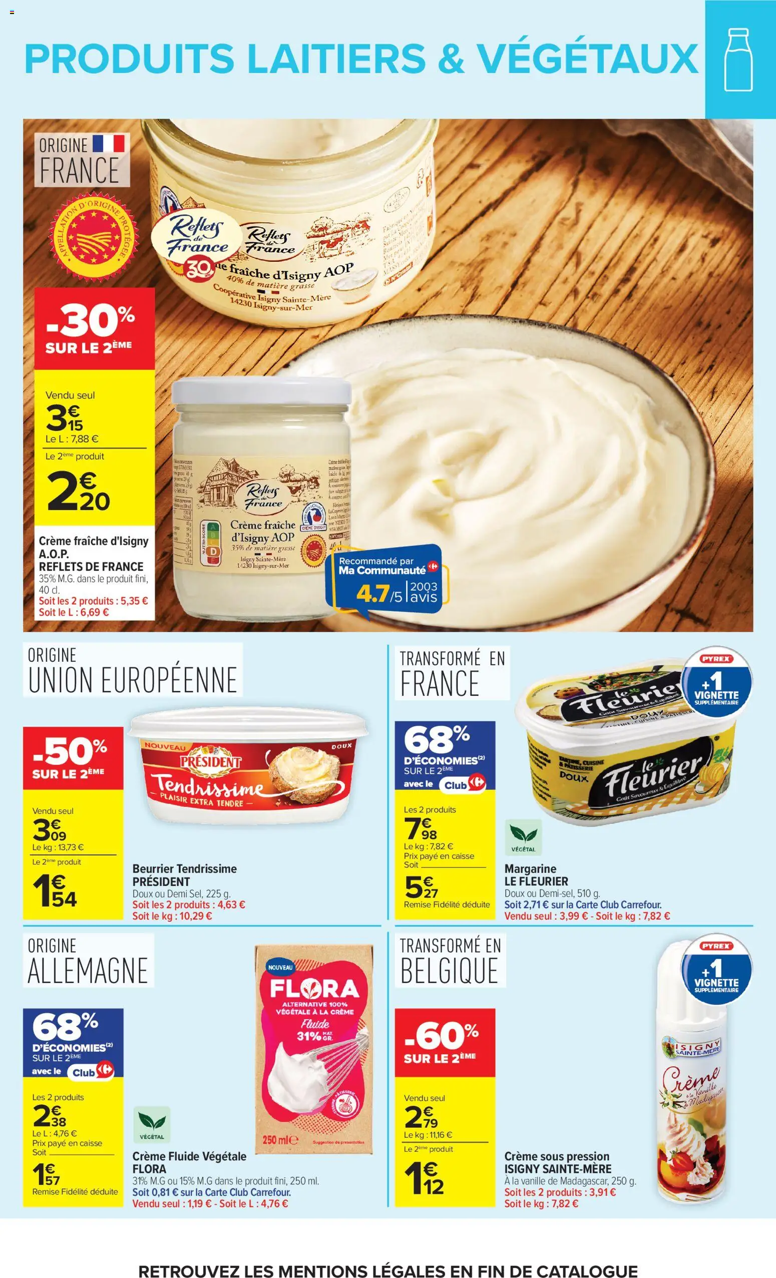 {H1} | Page: 12 | Produits: Crème fraiche, Crème