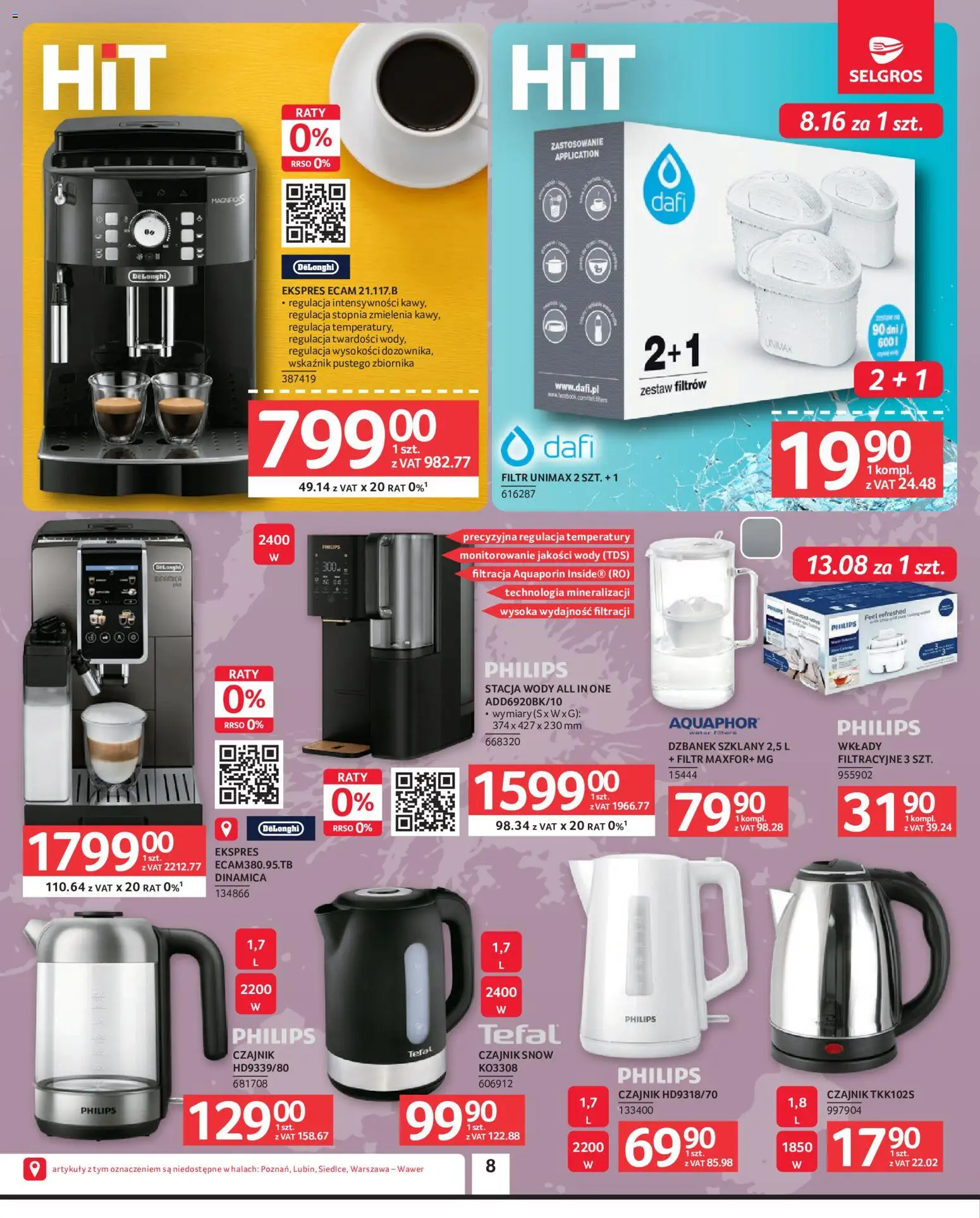 Selgros cash&carry gazetka - Oferta przemysłowa od 02.07.2026 | Strona: 10 | Produkty: Dzbanek, Czajnik