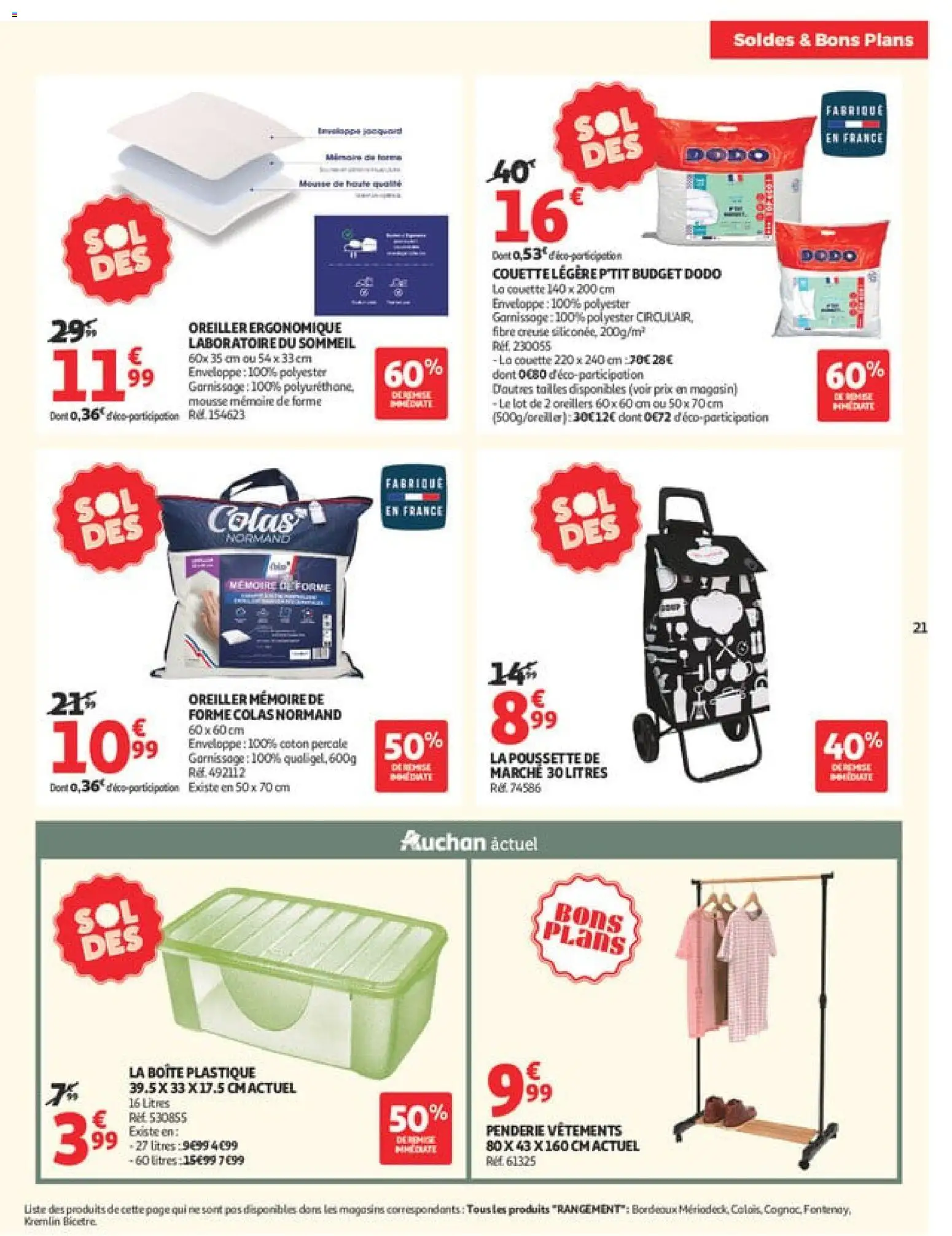 {H1} | Page: 21 | Produits: Coton, Enveloppe, Oreiller, Couette