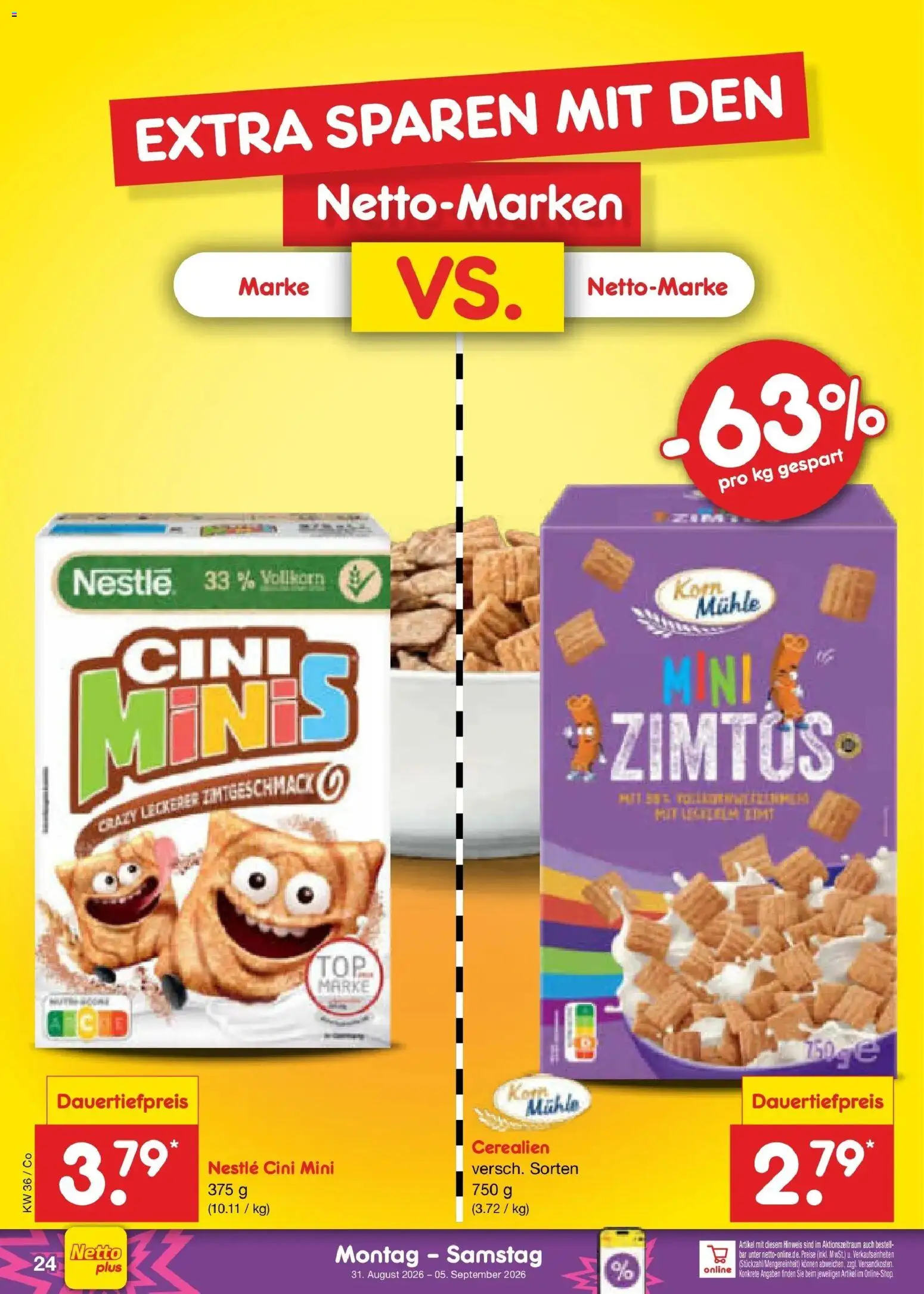 Netto Marken-Discount Prospekt Bitterfeld-Wolfen (ab 31.08.2026) » Angebote | Seite: 34 | Produkte: Mühle