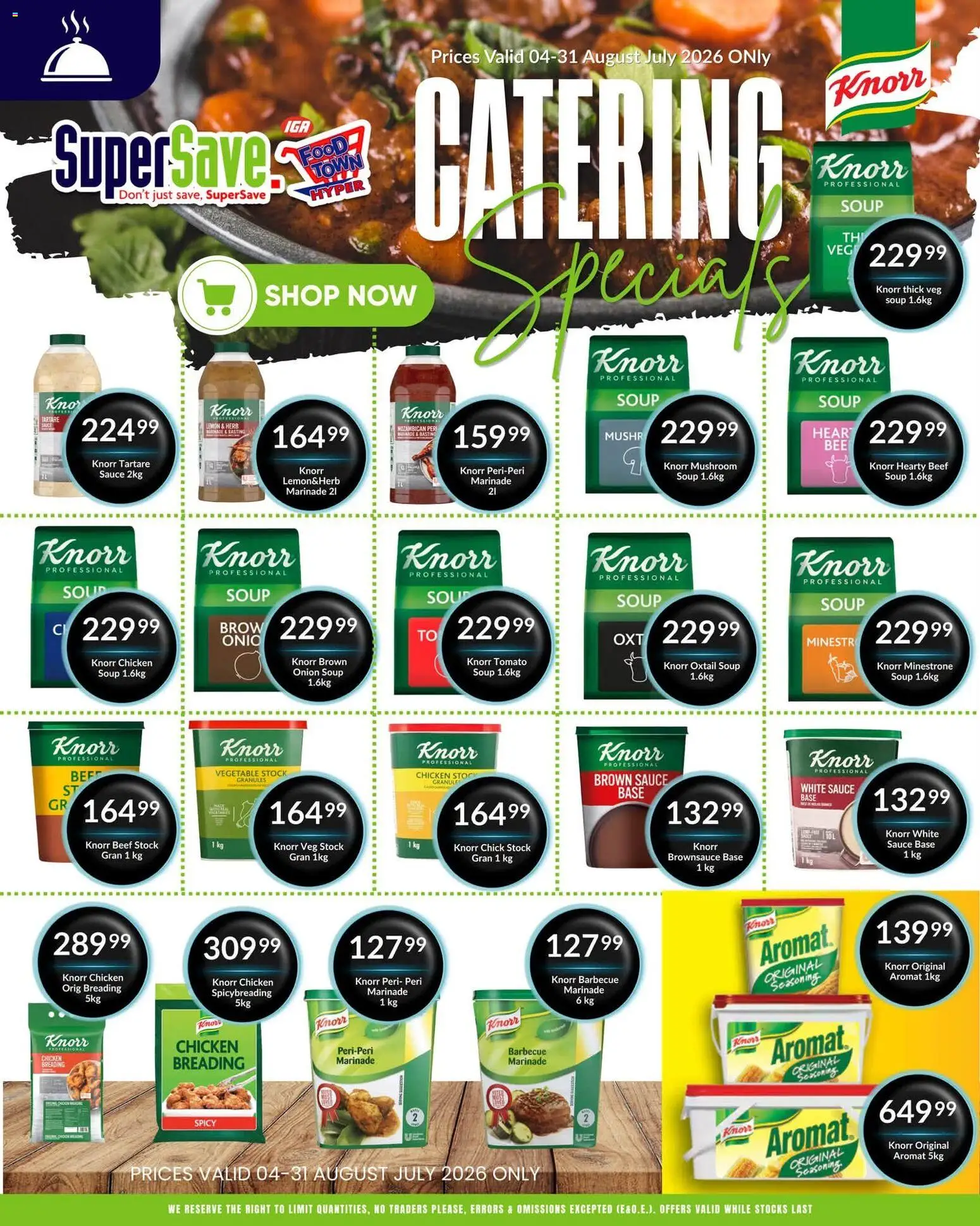 New Super Save catalogue – valid from 04/08/2026 | Page: 3 | Products: Chicken, Marinade, Stock, Sauce