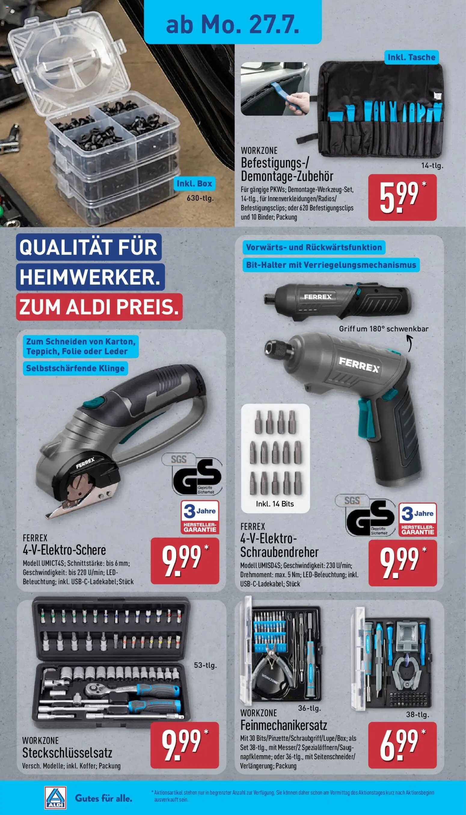 Aldi Prospekt – gültig ab 27.07.2026 | Seite: 16 | Produkte: Tasche, Box