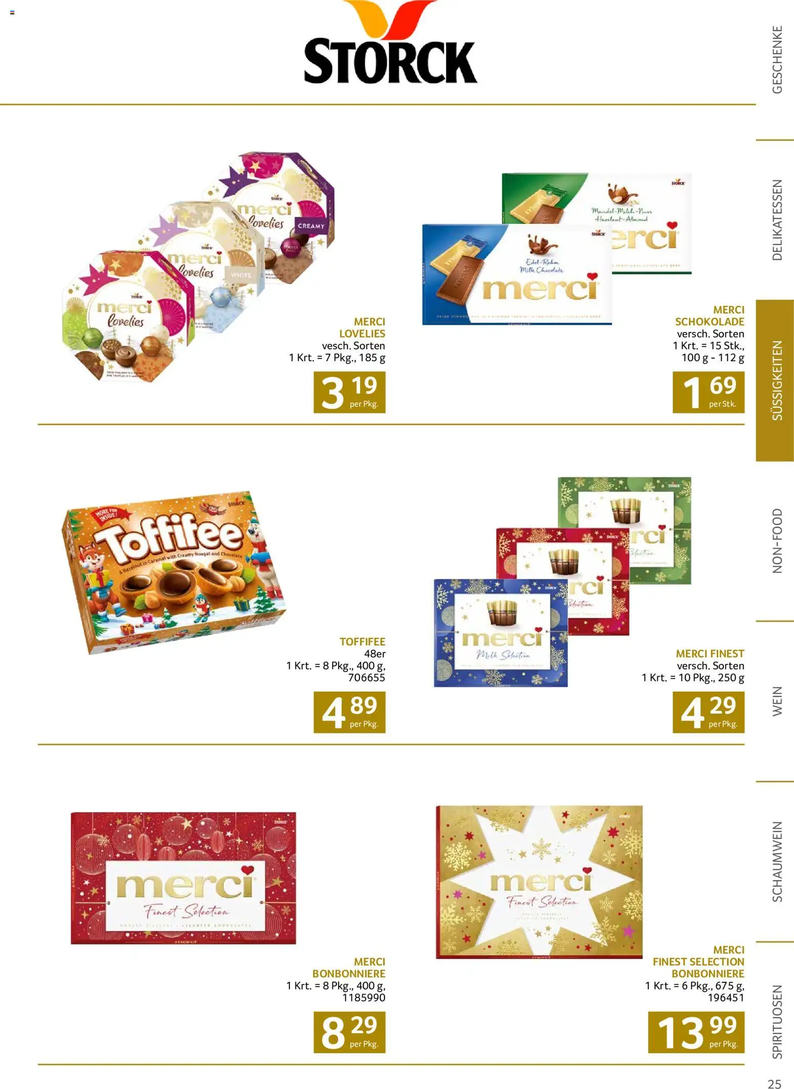 Transgourmet Christmas gültig ab 12.10.2026 | Seite: 25 | Produkte: Süßigkeiten, Schokolade, Wein