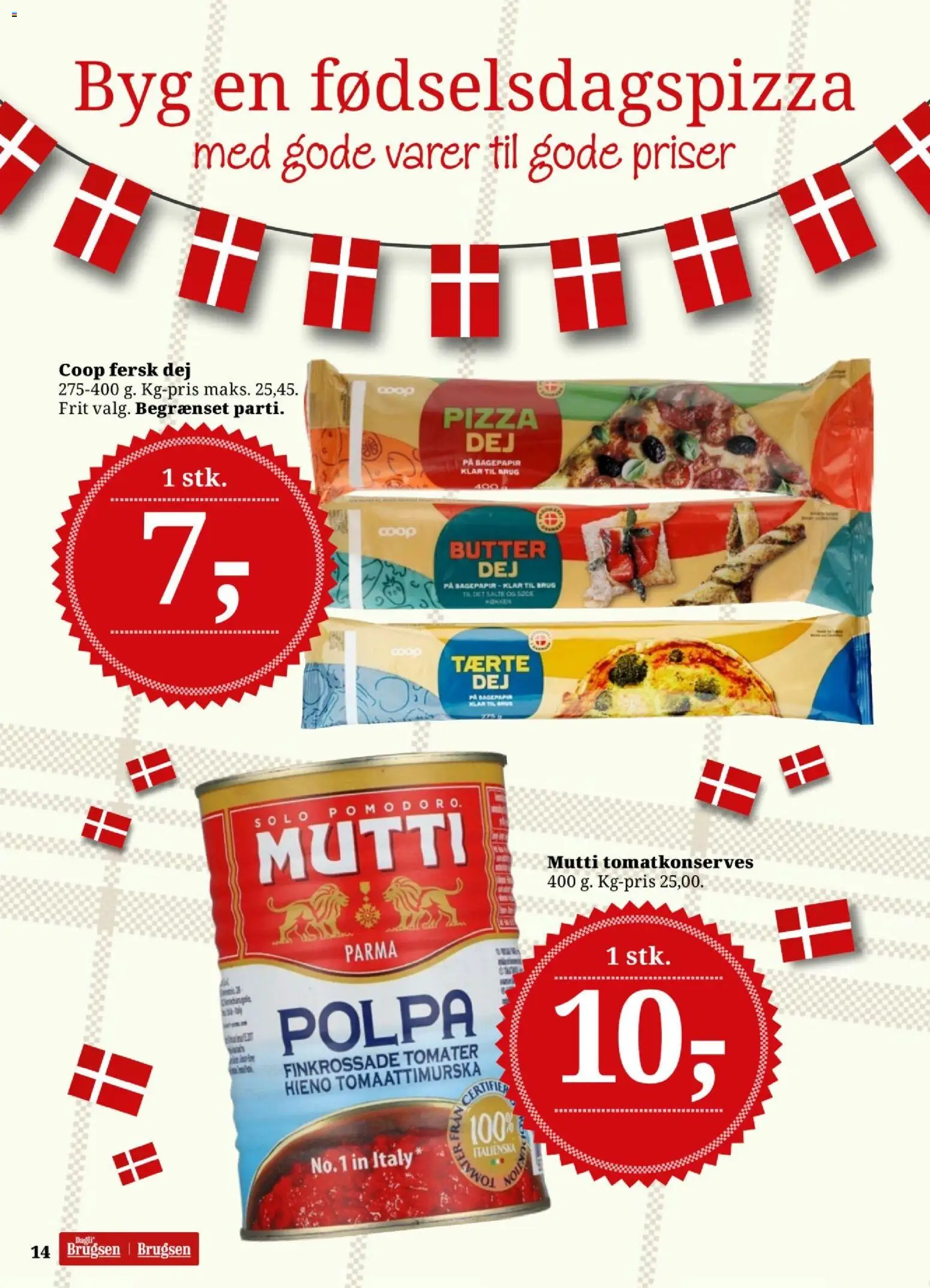 Dagli'Brugsen tilbudsavis – gyldig fra 25/09/2026 | Side: 15 | Produkter: Pizza, Tomater