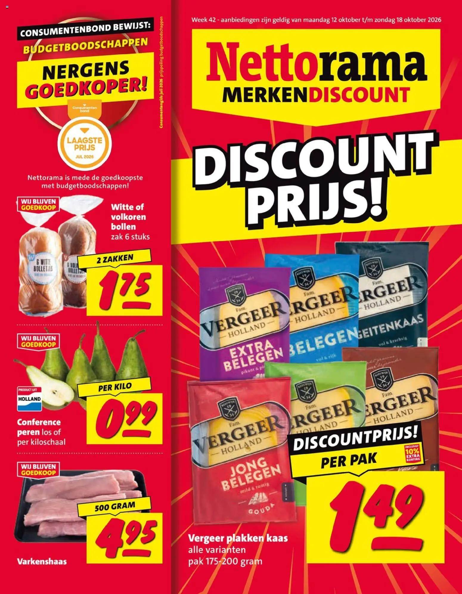 {H1} | Pagina: 1 | Producten: Kaas, Zak, Peren, Varkenshaas