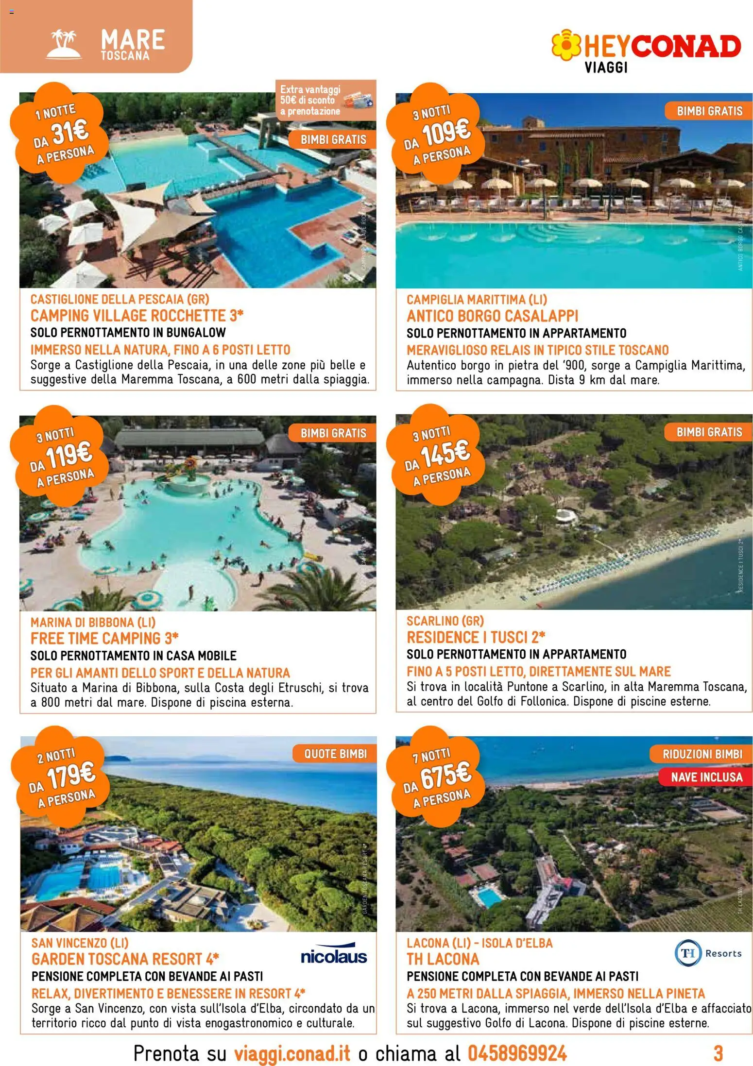 Volantino Conad del 01.06.2026 | Pagina: 3 | Prodotti: Mobile, Piscina, Letto