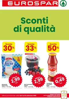 Anteprima del volantino Eurospar volantino Porto Garibaldi valido a partire dal 03/09/2026