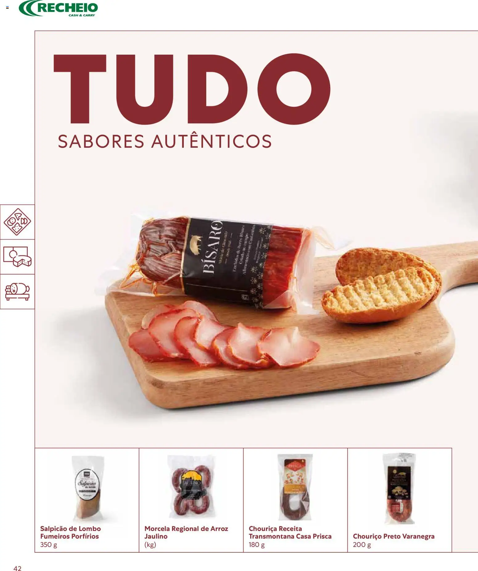 Recheio - Catálogo de Alfragide │ válido de 16/03/2026 | Página: 42 | Produtos: Salpicão, Lombo, Chouriço, Arroz