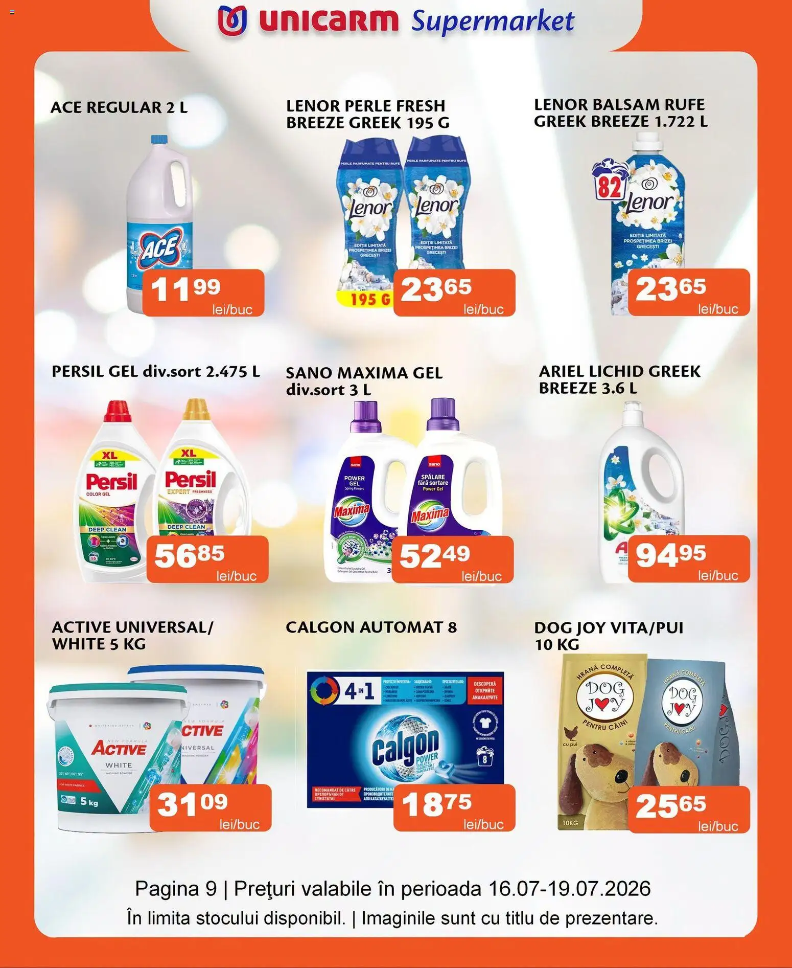 Noul catalog Unicarm – valabil de la 16.07.2026 | Pagină: 9 | Produse: Pomelo, Akrilik boya, Balsam