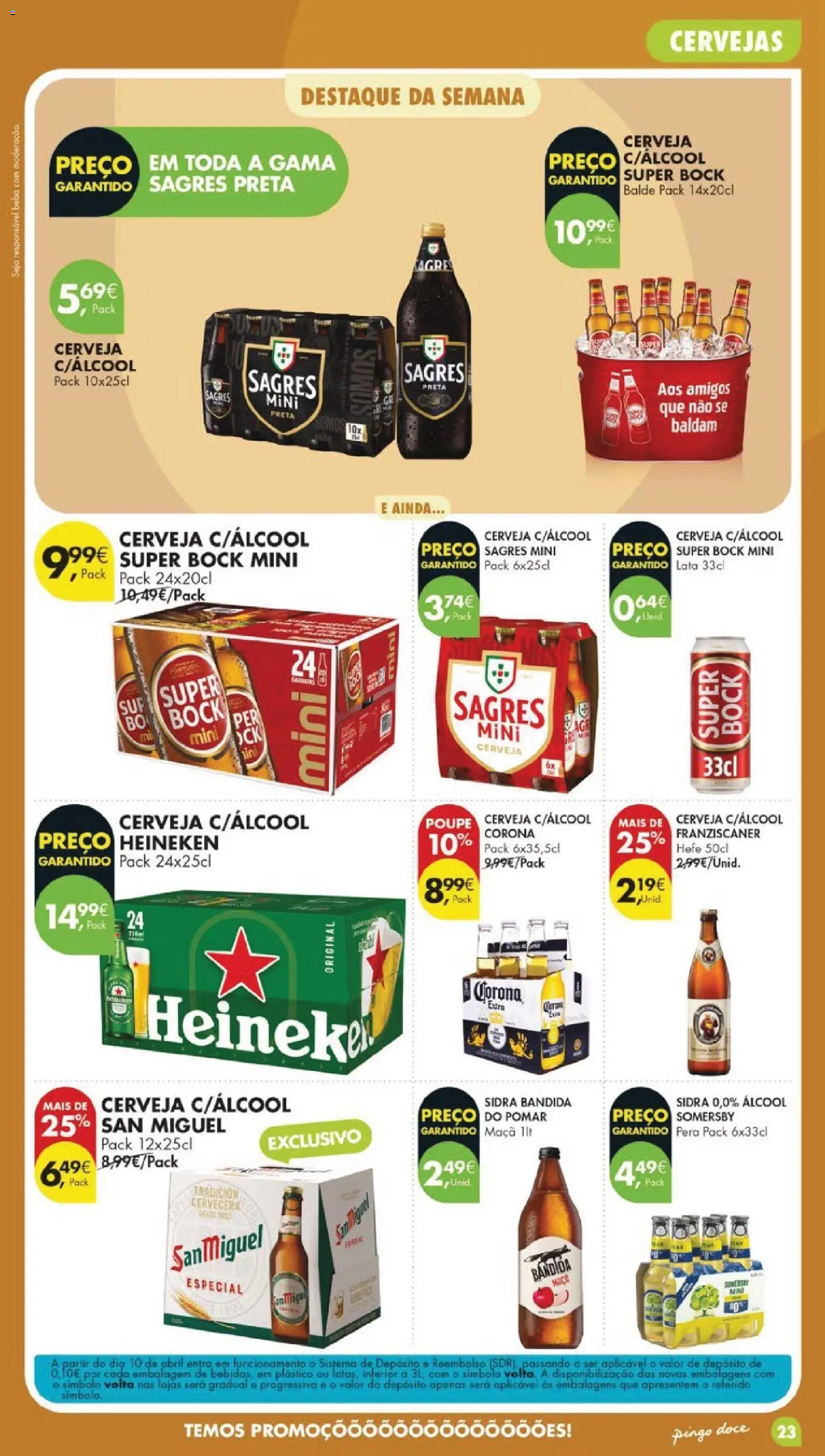 Pingo Doce folheto │ válido de 05.05.2026 | Página: 25 | Produtos: Balde, Super bock, Cerveja, Somersby