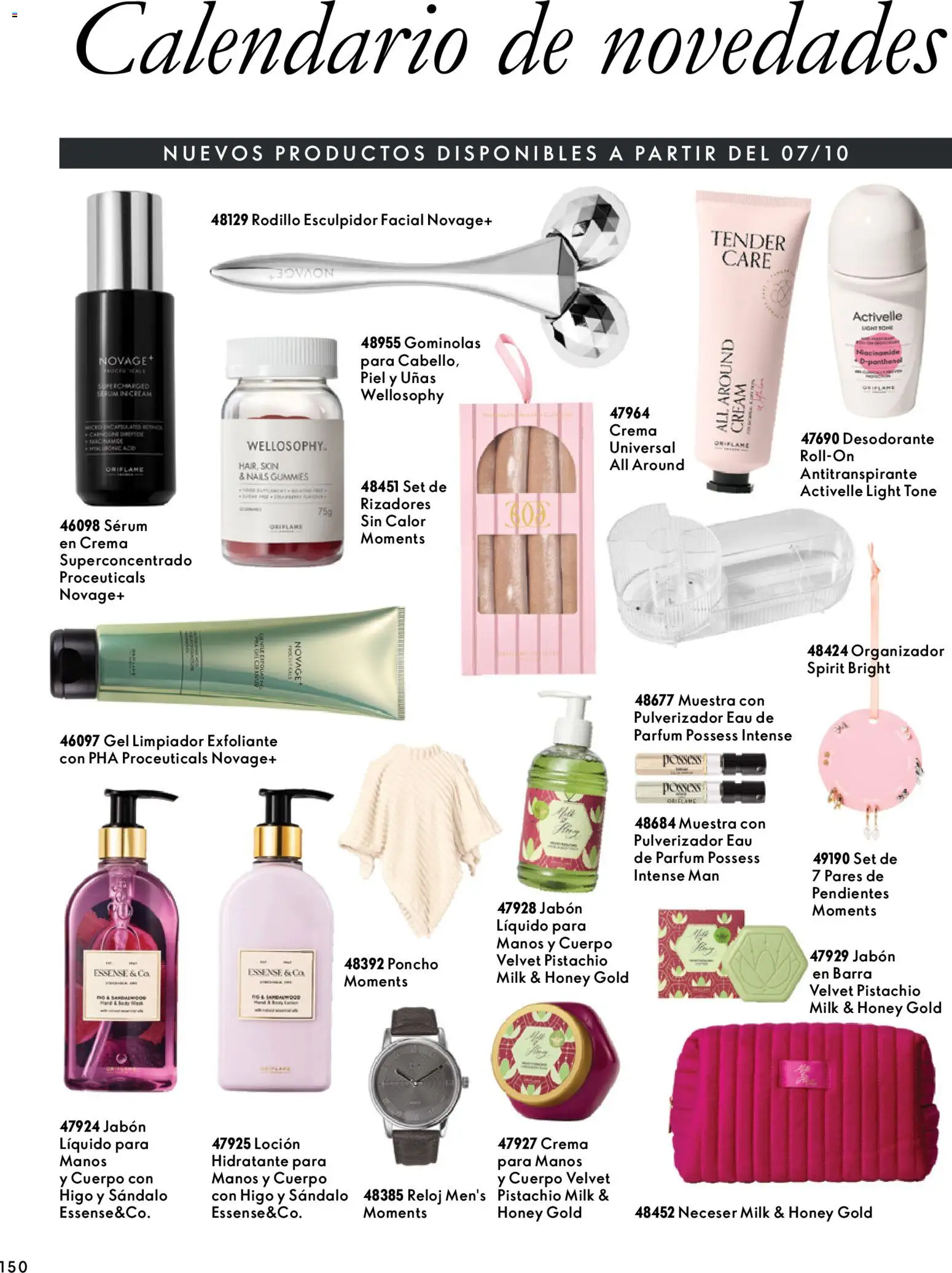Oriflame - Catálogo Campaña 14 │ válido desde el 07/10/2026 | Página: 150 | Productos: Antitranspirante, Organizador, Body, Neceser