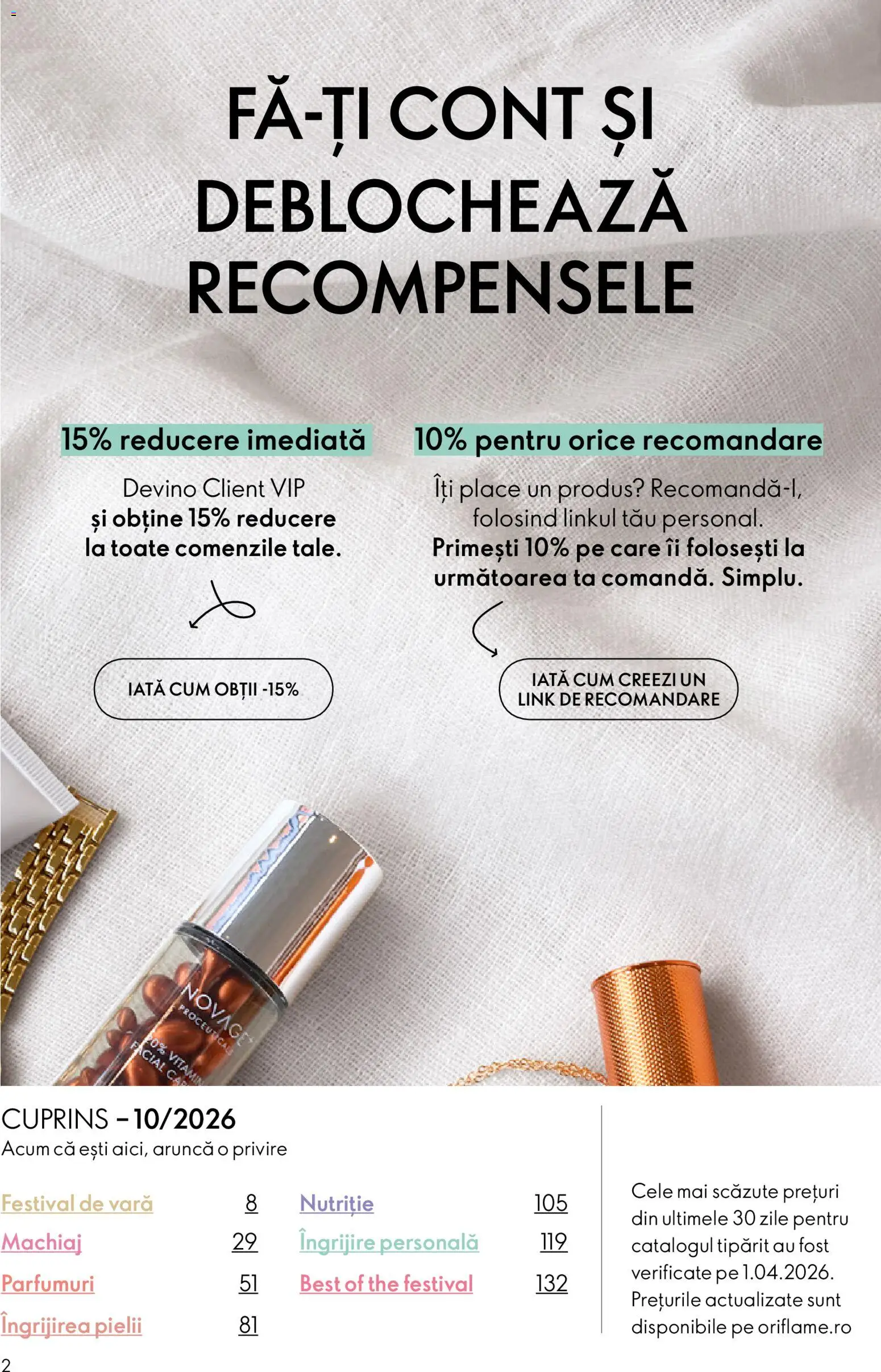Noul catalog Oriflame – valabil de la 08.07.2026 | Pagină: 2 | Produse: Machiaj
