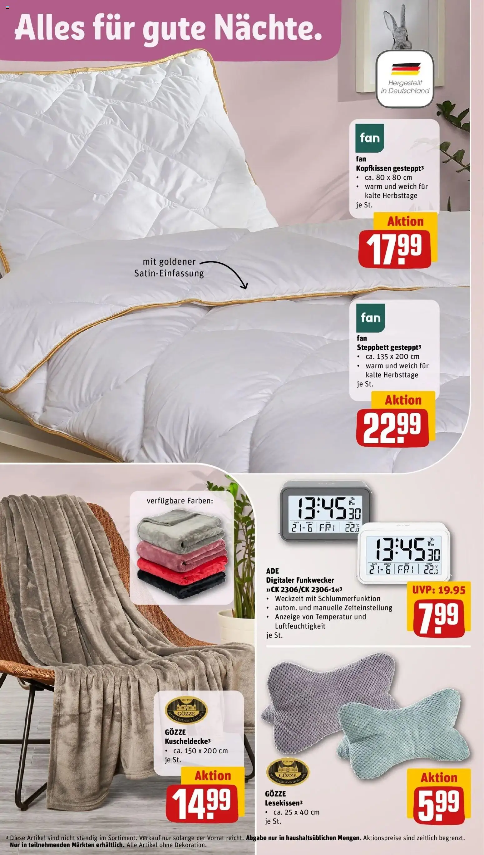 REWE Prospekt ab 10.08.2026 zum Blättern » Angebote | Seite: 38 | Produkte: Kopfkissen
