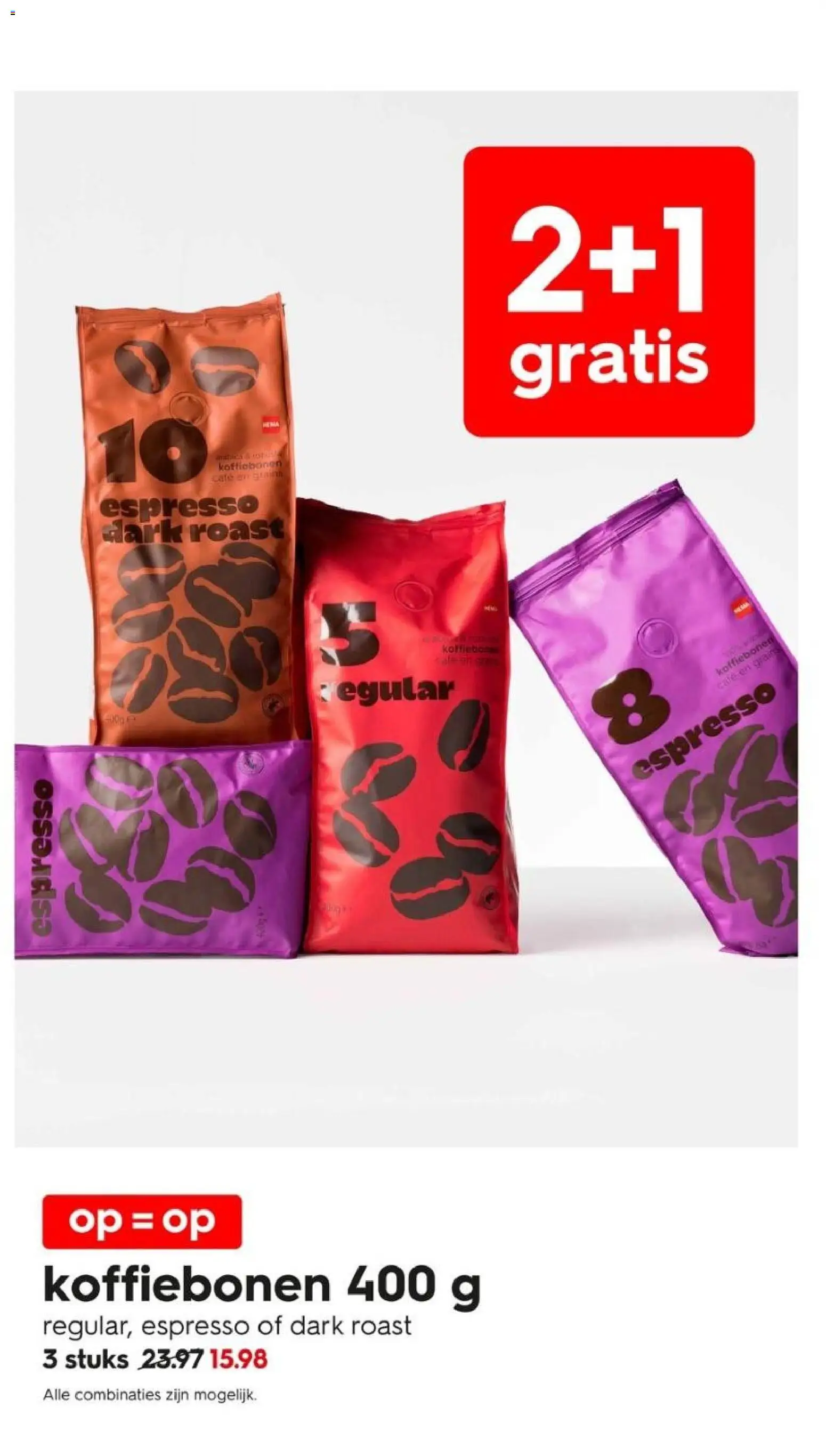 {H1} | Pagina: 31 | Producten: Koffiebonen