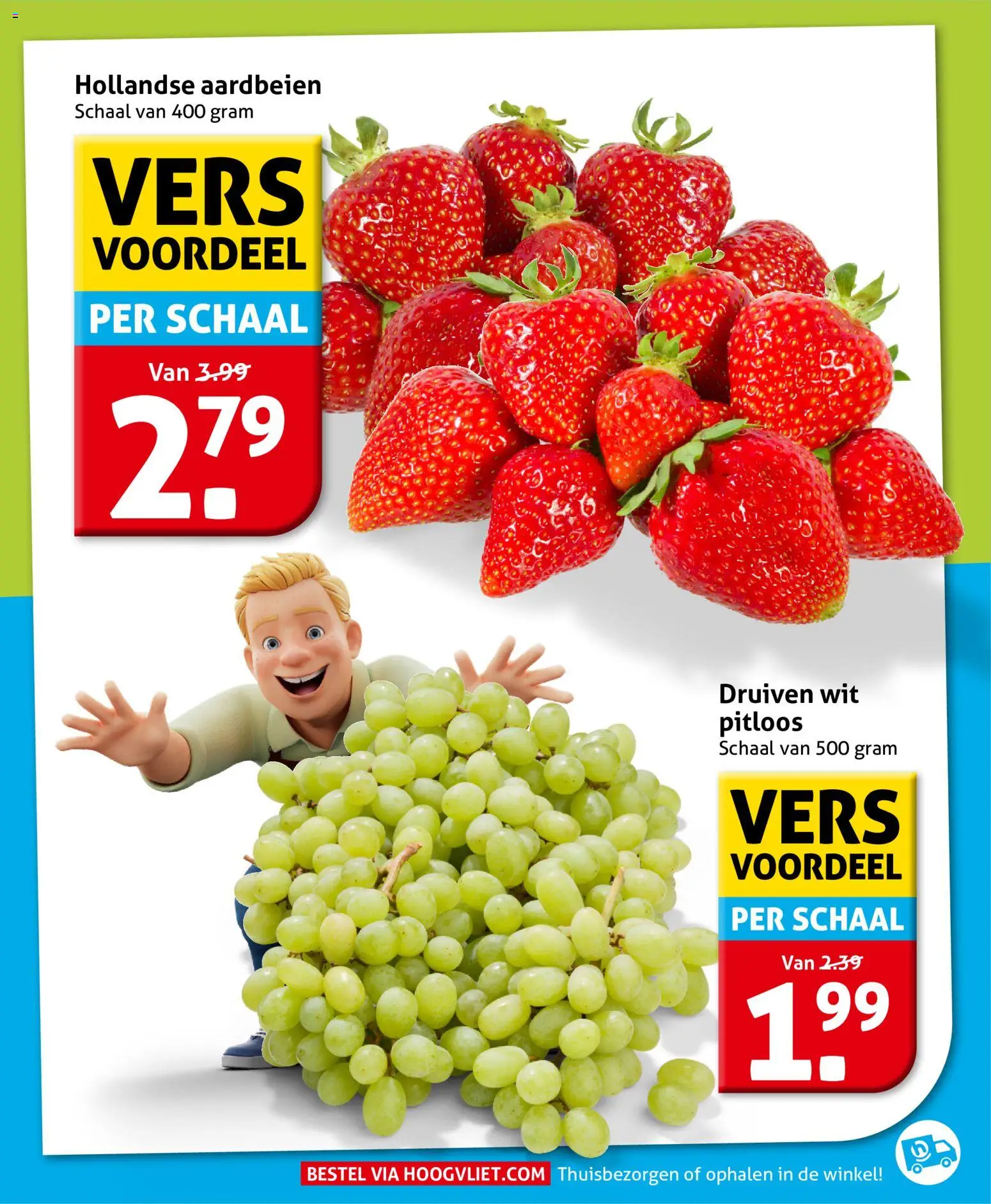 {H1} | Pagina: 9 | Producten: Aardbeien, Schaal, Druiven