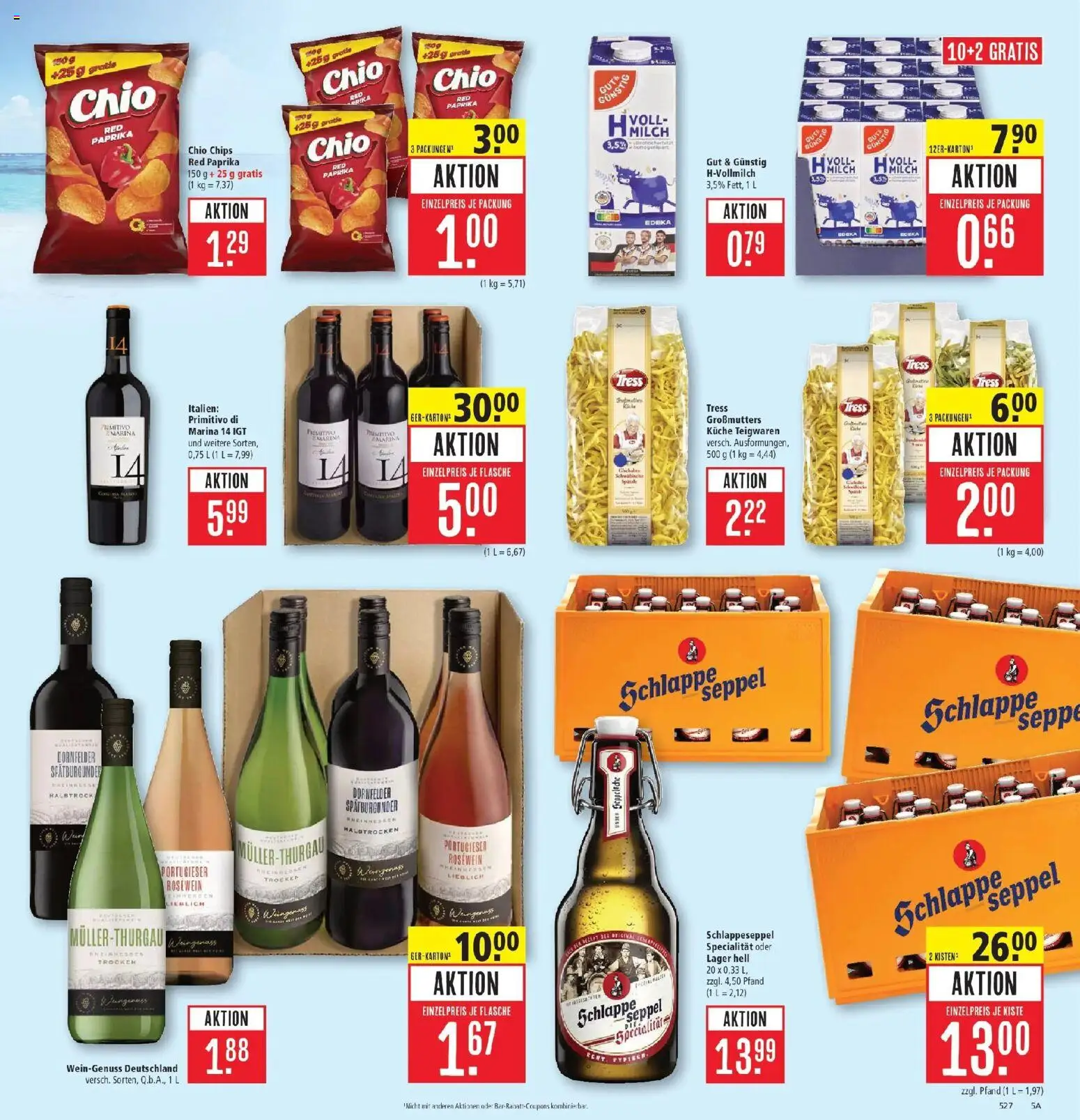 Marktkauf - Marktkauf: Wochenangebote – gültig ab 29.06.2026 | Seite: 7 | Produkte: Milch, Rosewein, Küche, Chips
