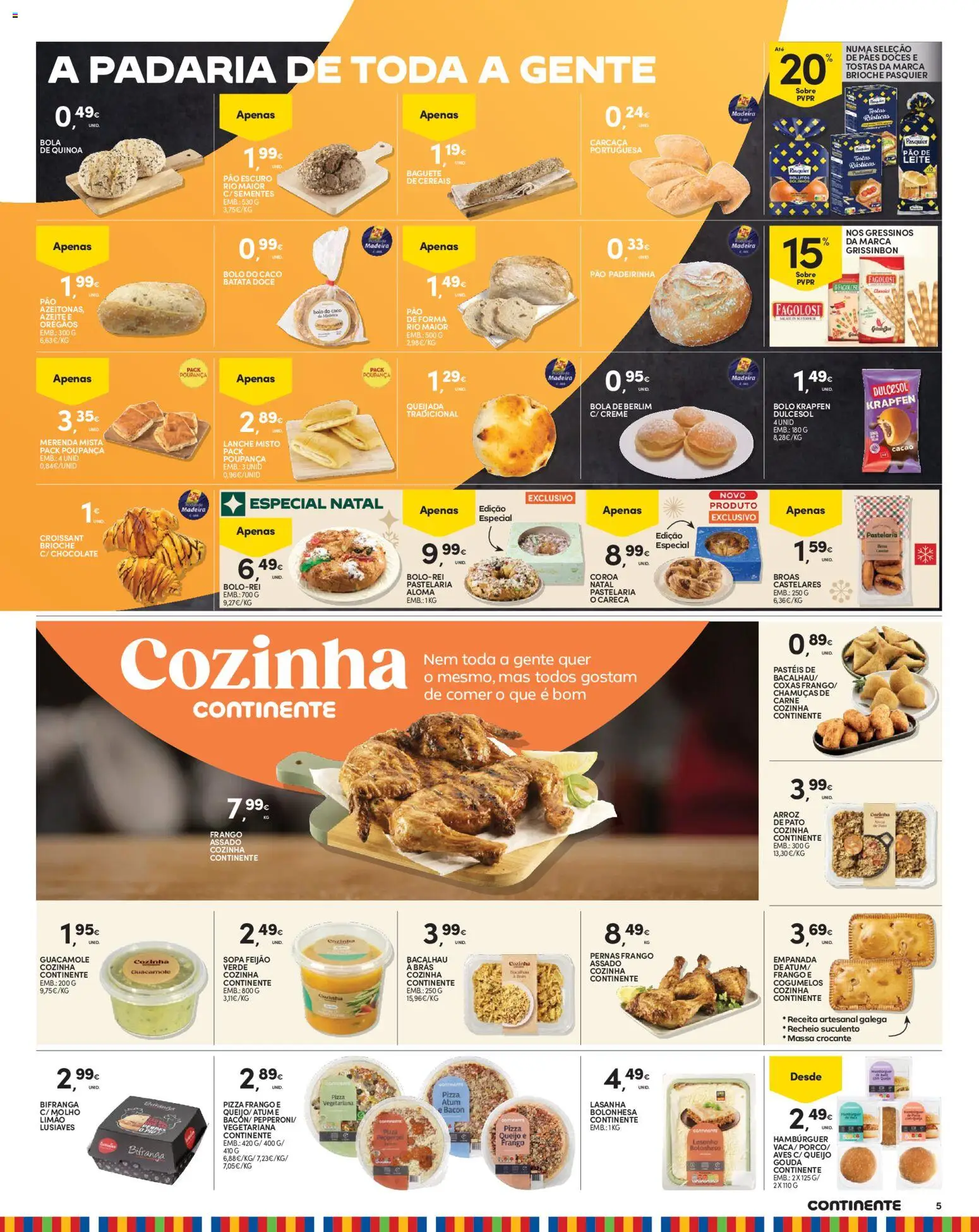 Continente folheto Madeira │ válido de 27/10/2026 | Página: 5 | Produtos: Atum, Tostas, Queijo, Massa