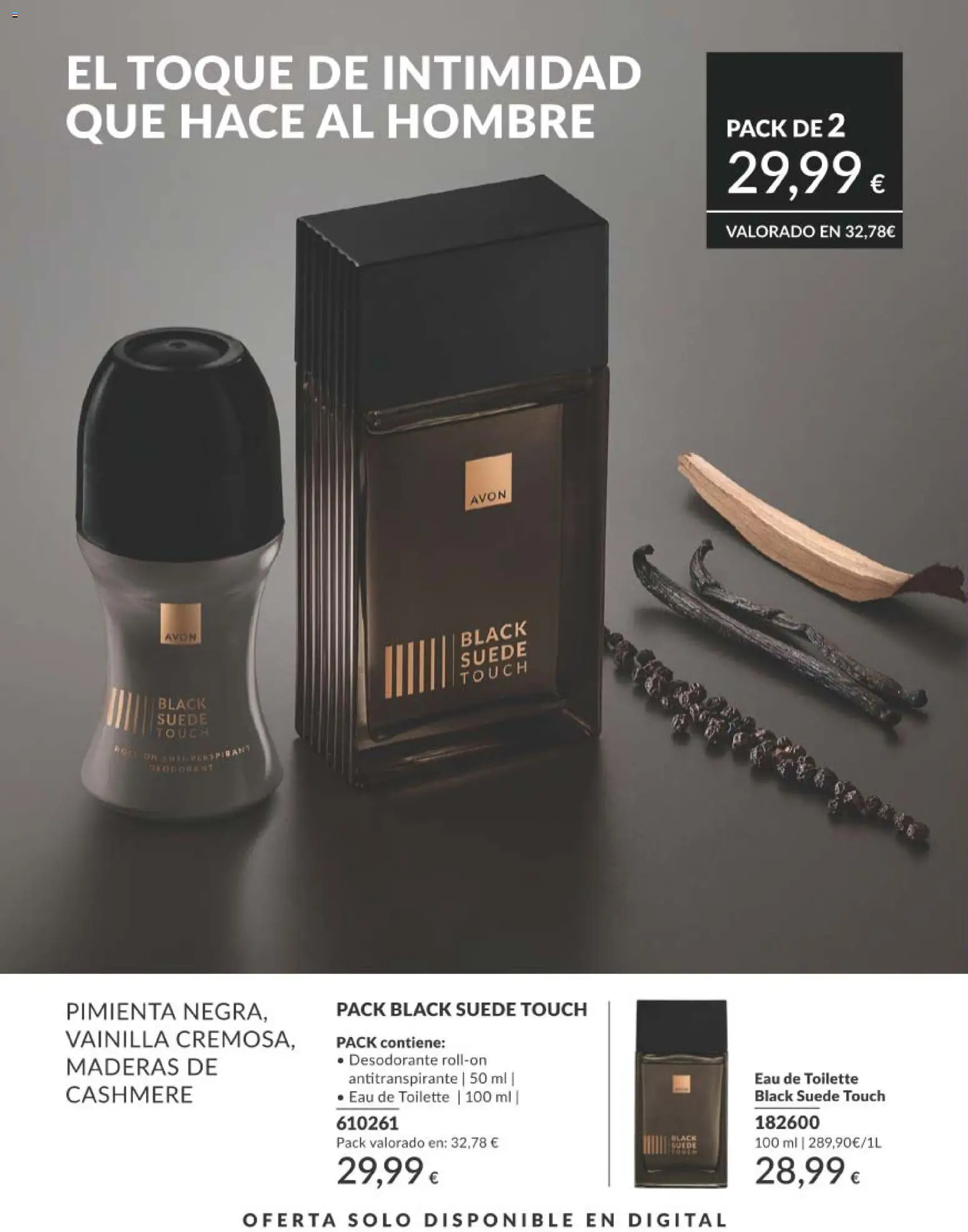 Catálogo AVON campaña 8 │ válido desde el 01/08/2026 | Página: 186 | Productos: Eau de toilette, Desodorante, Antitranspirante, Vainilla