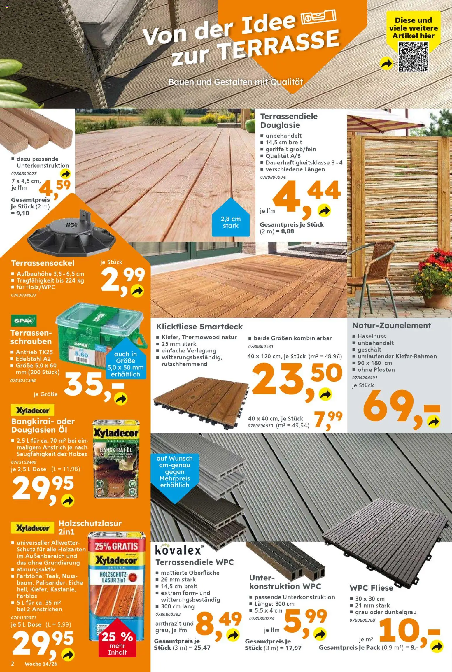 Globus Baumarkt Prospekt 	 – gültig ab 30.03.2026 | Seite: 2 | Produkte: Öl
