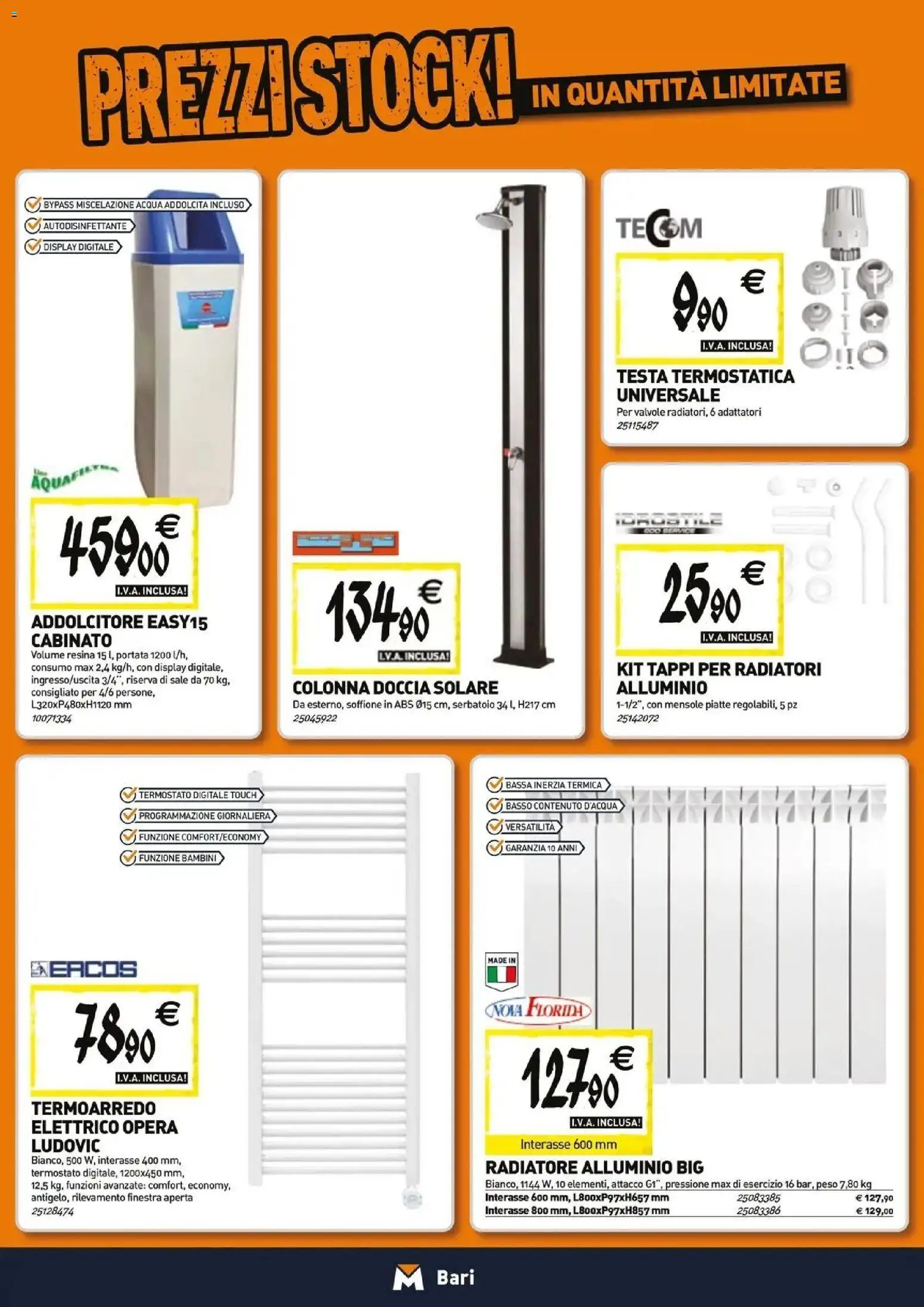 Nuovo TECNOMAT catalogo Bari dal 27/08/2026 > offerte anteprima 🛍️ | Pagina: 6 | Prodotti: Basso, Alluminio, Doccia solare, Doccia