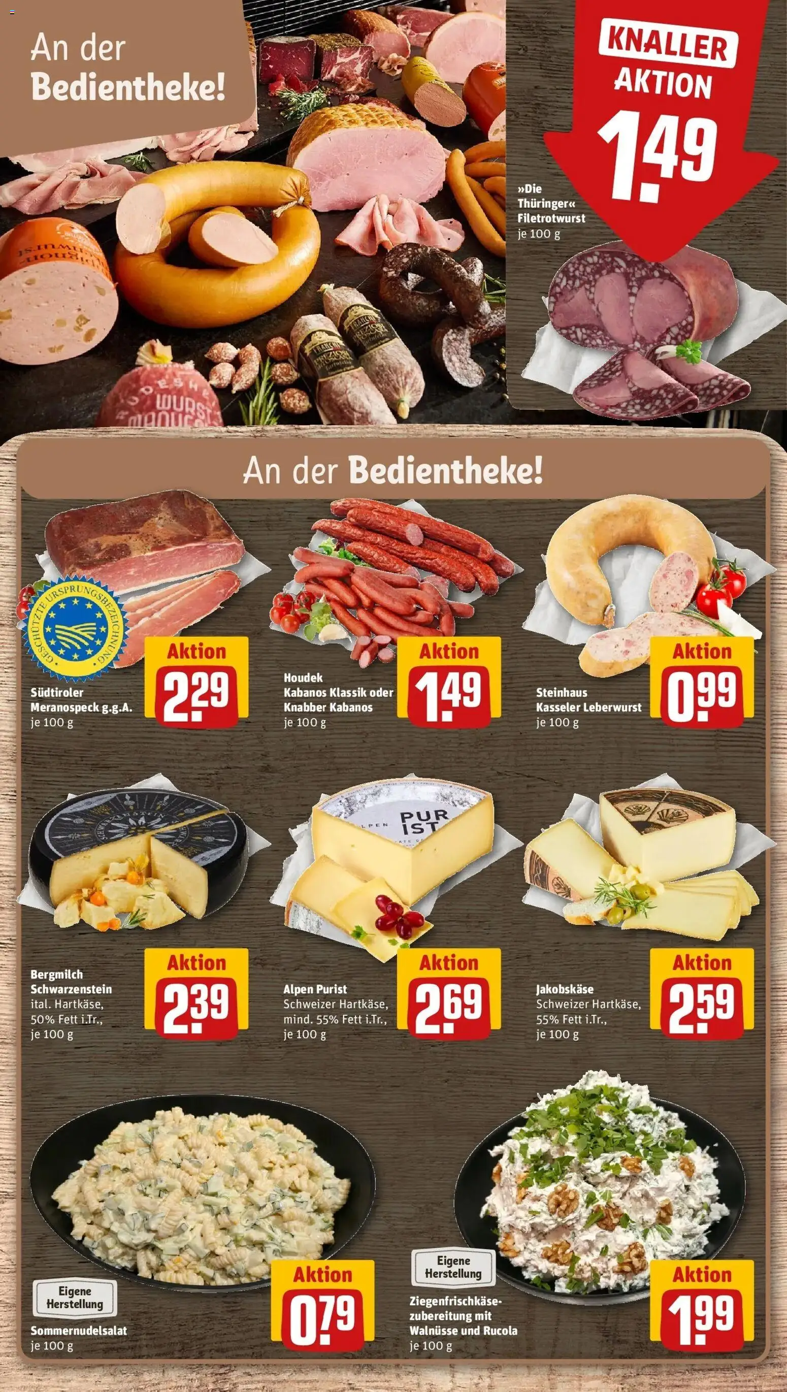 Rewe Prospekt Berlin / Prenzlauer Berg – gültig ab 06.07.2026 | Seite: 8 | Produkte: Walnüsse, Rucola, Wurst