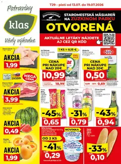 Klas leták platný od 13.07.2026