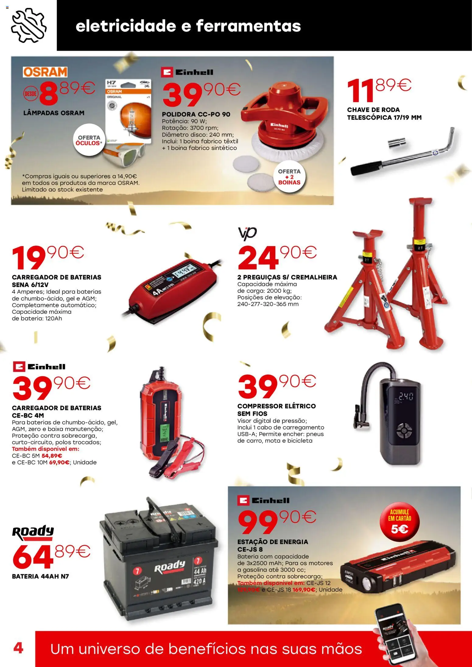 Roady folheto │ válido de 28.05.2026 | Página: 4 | Produtos: Polos, Cabo, Bicicleta, Lâmpadas