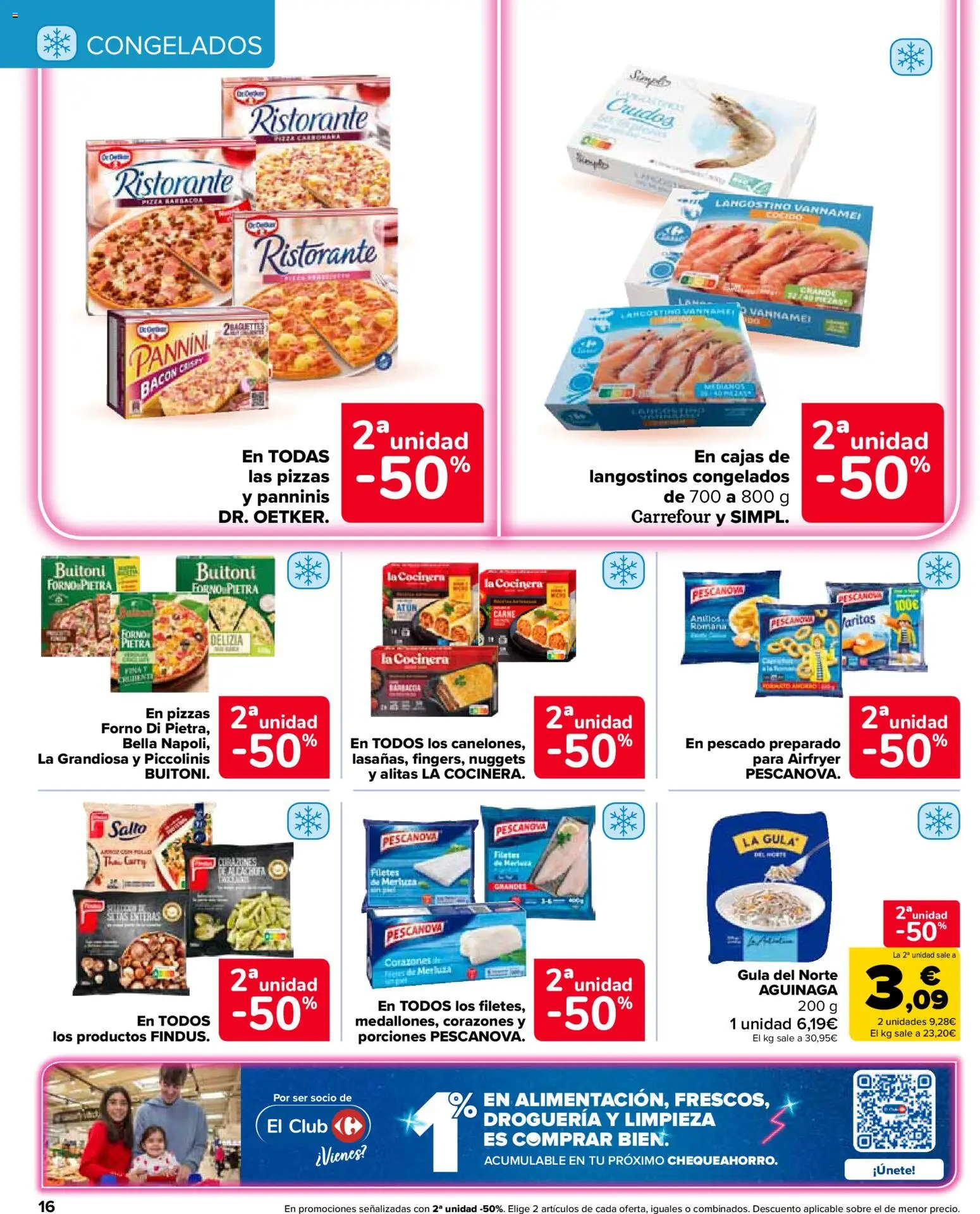 Carrefour Market folleto │ válido desde el 26.05.2026 | Página: 16 | Productos: Filetes de merluza, Barbacoa, Langostino, Nuggets