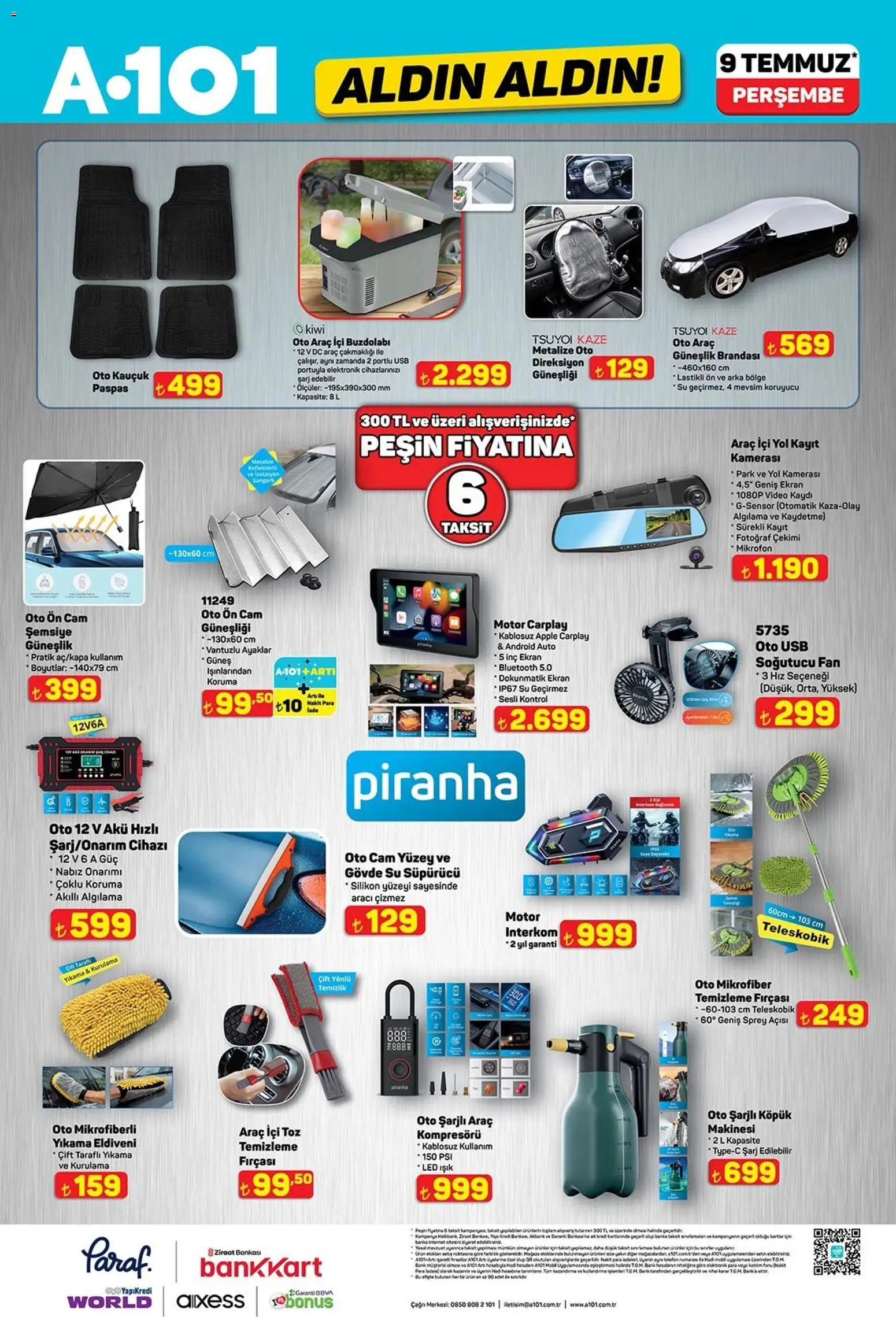 A101 - Katalog Aldın Aldın - 09 Temmuz 2026 tarihinden itibaren geçerlidir | Sayfa: 11 | Ürünler: Çift taraflı, Paspas, Su, Güneşlik