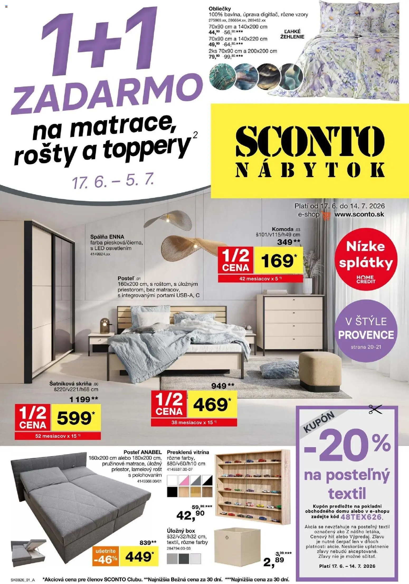 Nové Sconto nábytok akcie – leták je platný od 17.06.2026 | Strana: 1
