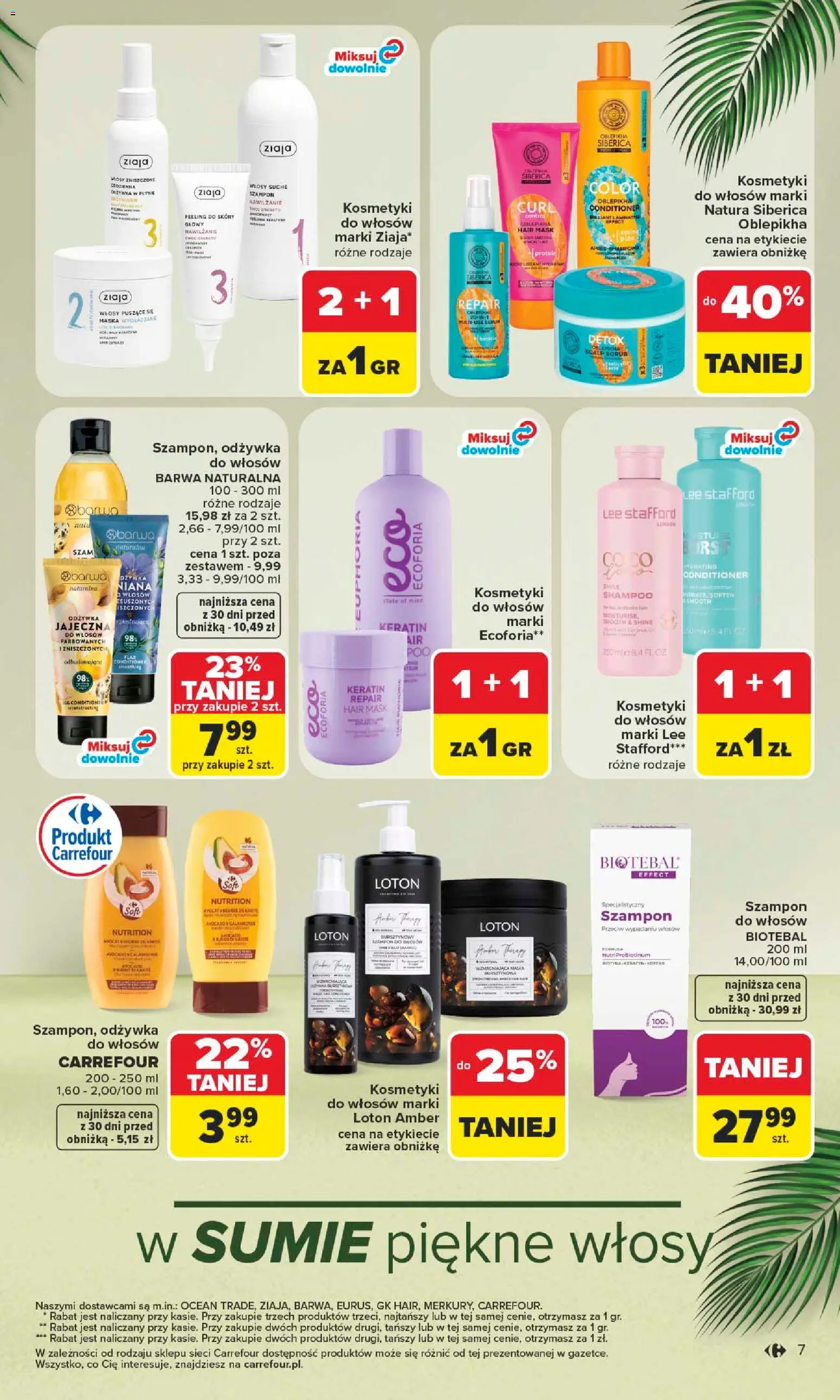 Carrefour gazetka - Latem jest pięknie od 06.07.2026 | Strona: 7 | Produkty: Kosmetyki, Odżywka, Maska, Peeling